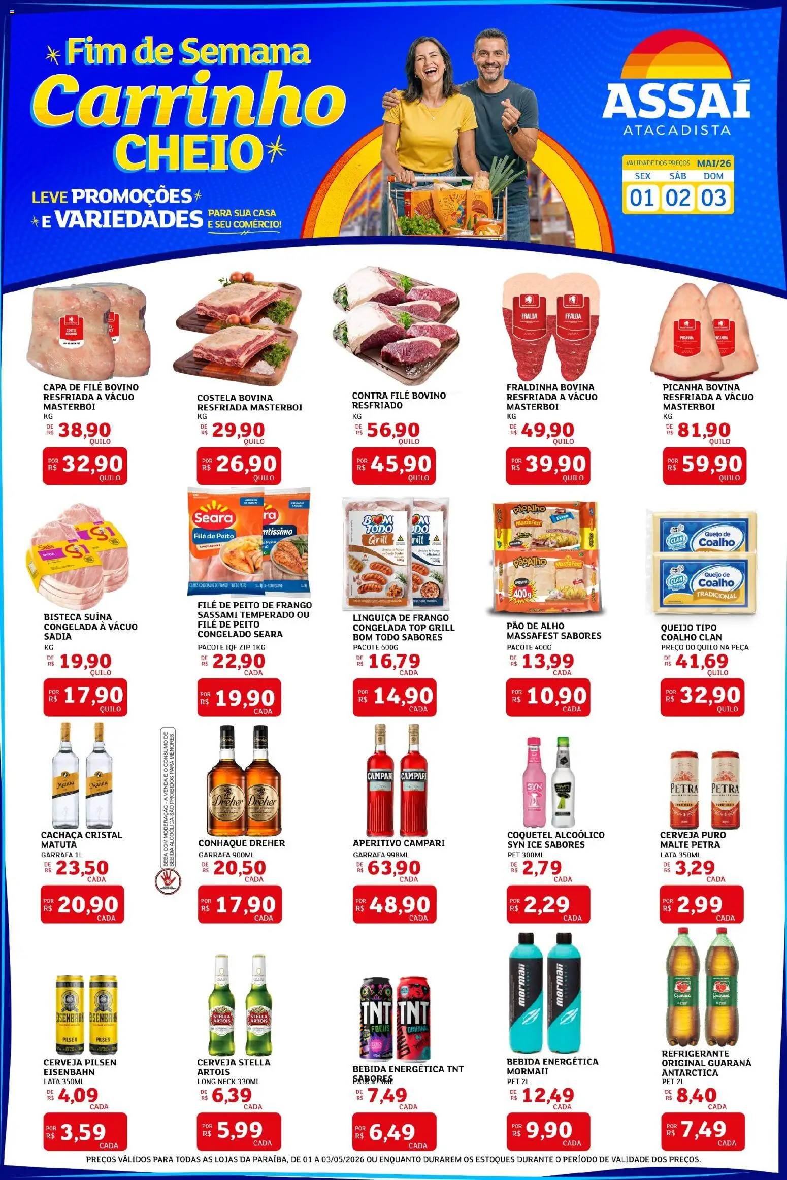 Pré-Visualização do folheto "Assaí Atacadista ofertas - PB" da loja Assaí Atacadista válido a partir de 01/05/2026