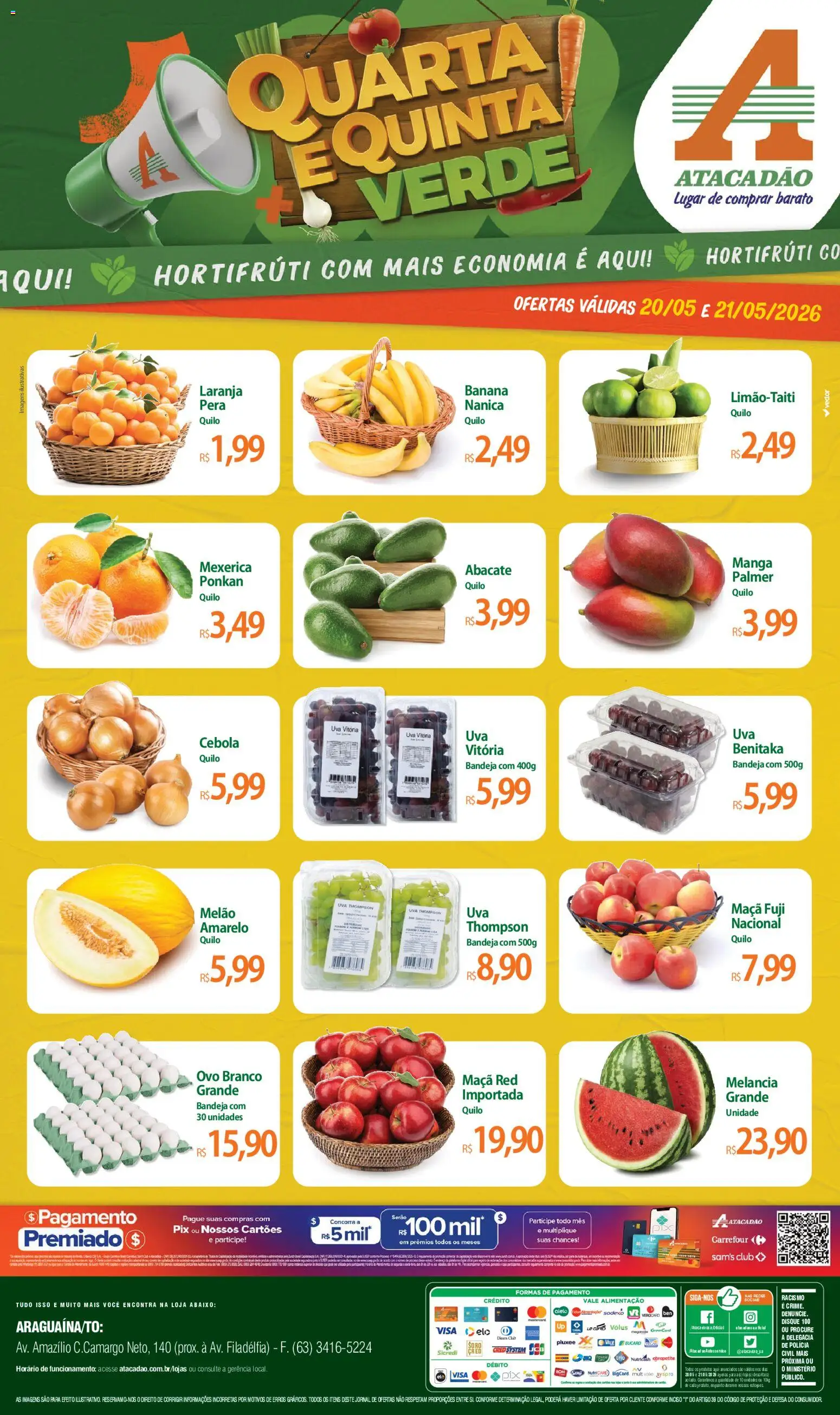 Pré-Visualização do folheto "Atacadão ofertas - TO" da loja Atacadão válido a partir de 20/05/2026