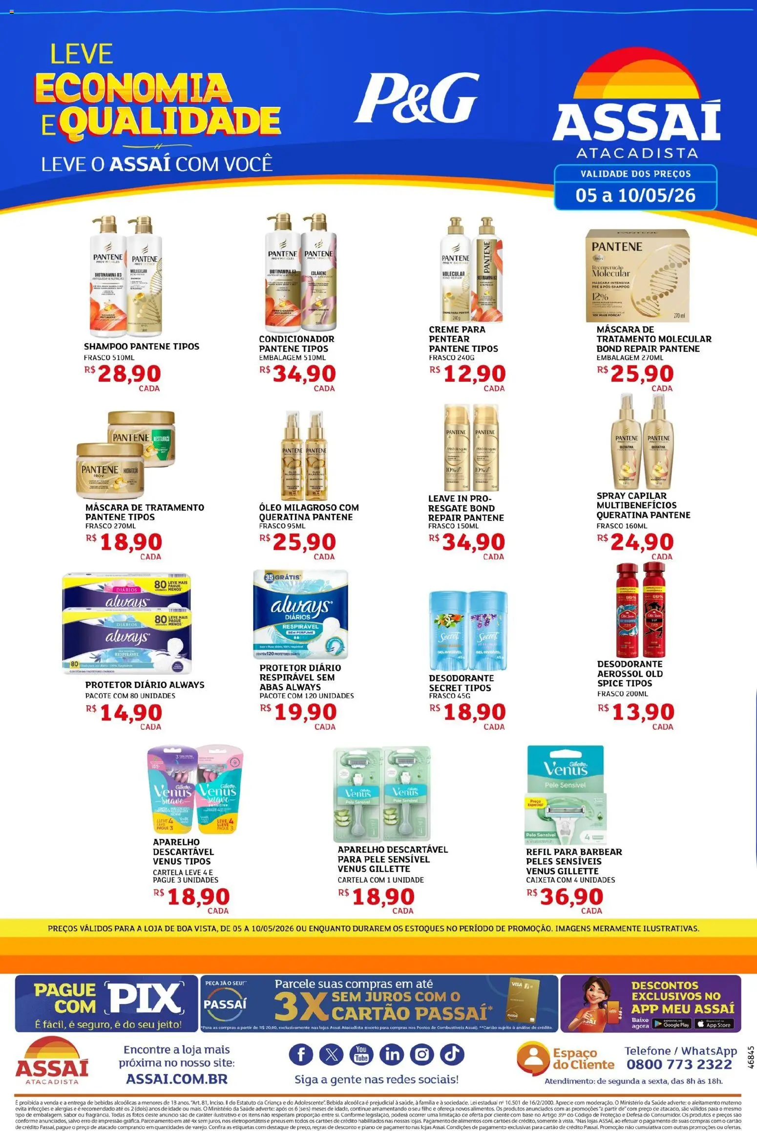 Pré-Visualização do folheto "Assaí Atacadista ofertas - RR" da loja Assaí Atacadista válido a partir de 05/05/2026