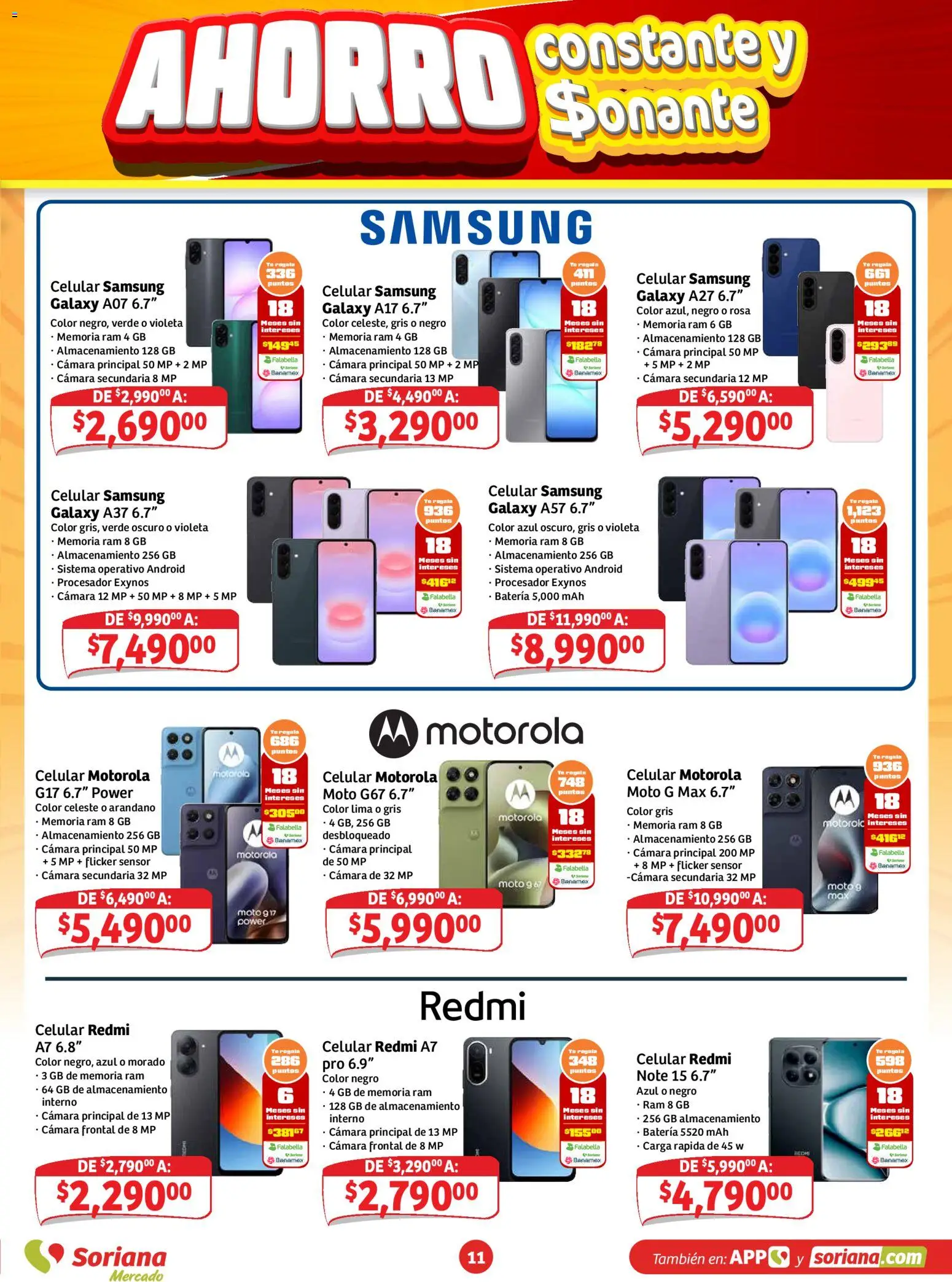Vista previa las ofertas de la tienda Soriana - Soriana folleto Ahorro constante y sonante desde el 23/10/2026 