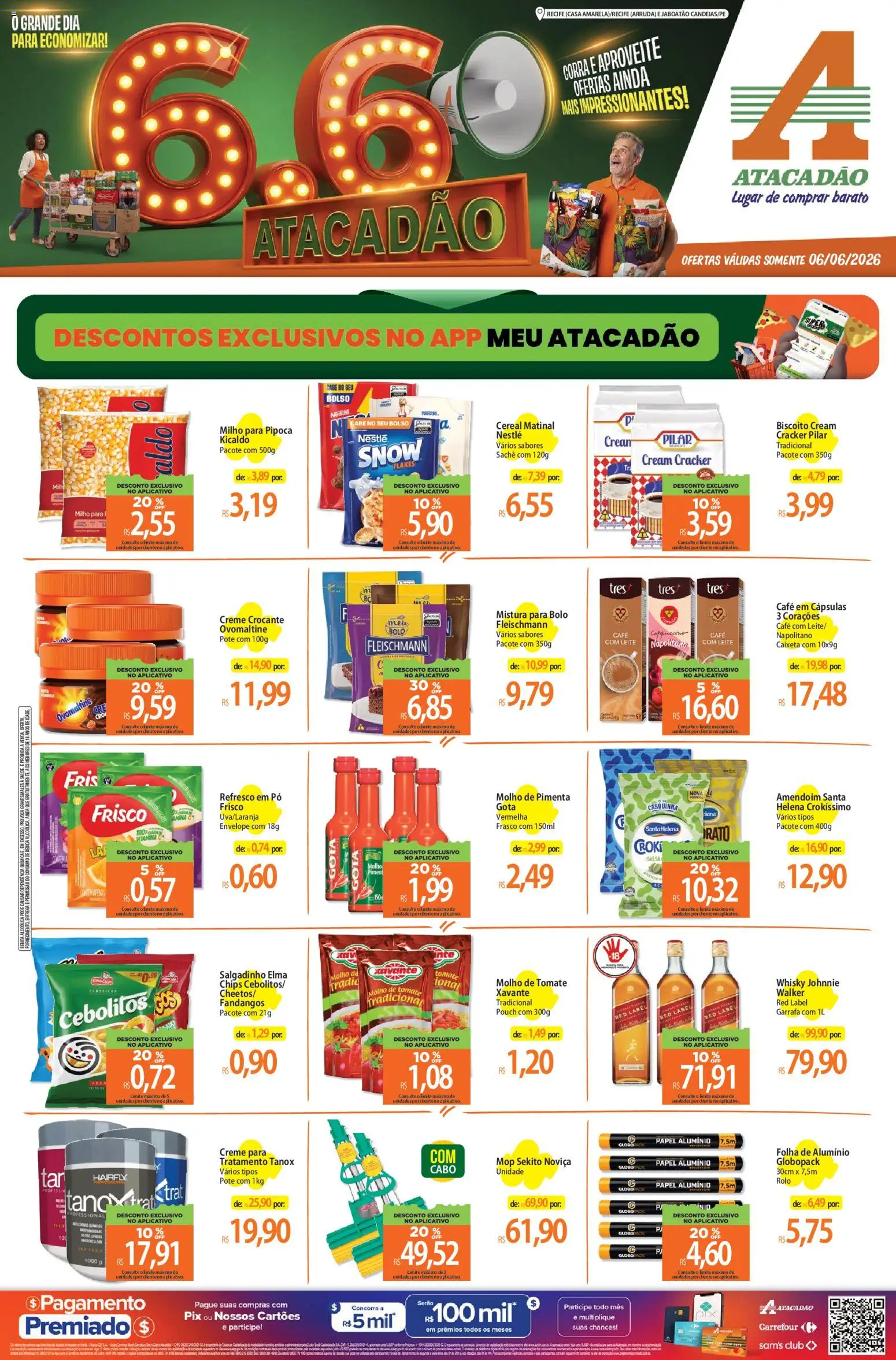 Pré-Visualização do folheto "Atacadão ofertas - PE" da loja Atacadão válido a partir de 06/06/2026