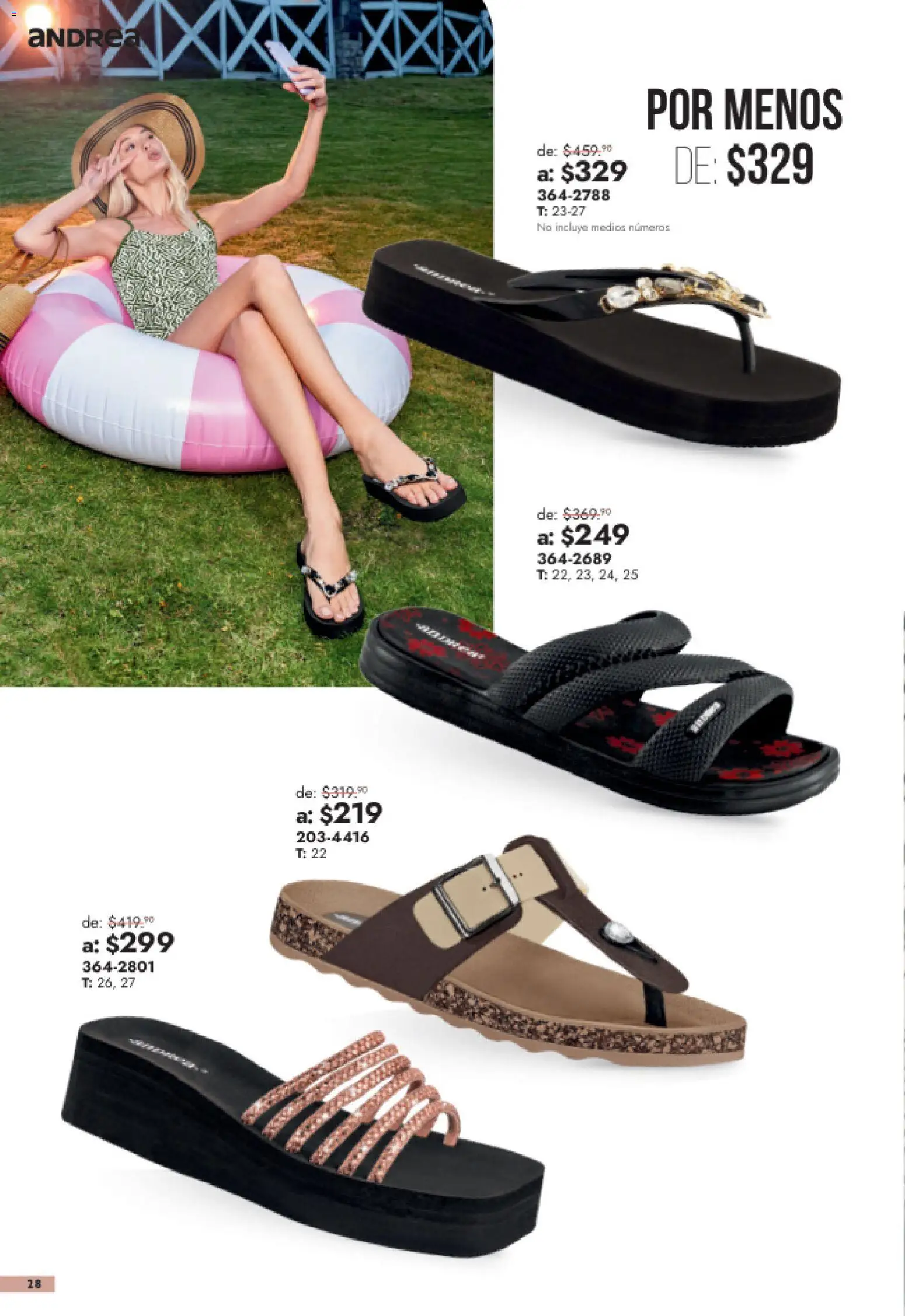 Vista previa las ofertas de la tienda Andrea - Andrea catálogo Outlet desde el 26/07/2026 