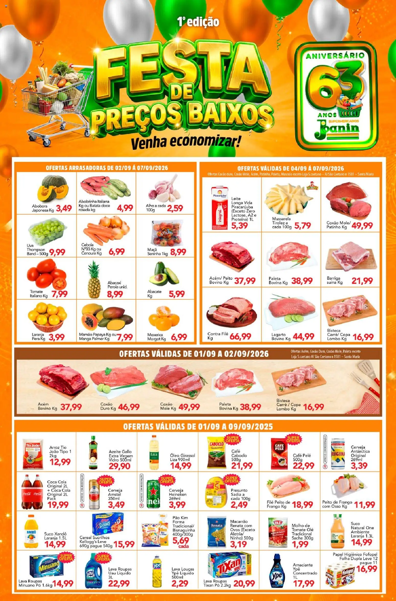 Pré-Visualização do folheto "Supermercados Joanin - Ofertas da semana" da loja Supermercados Joanin válido a partir de 01/09/2026