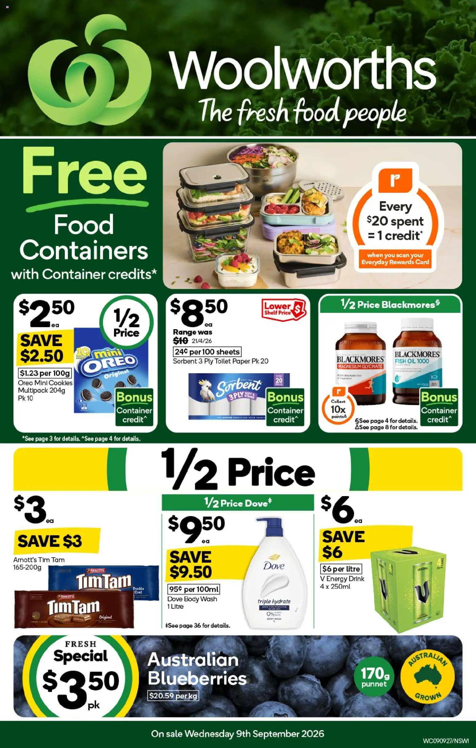 Preview of catalogue Woolworths catalogue from shop Woolworths valid 09/09/2026