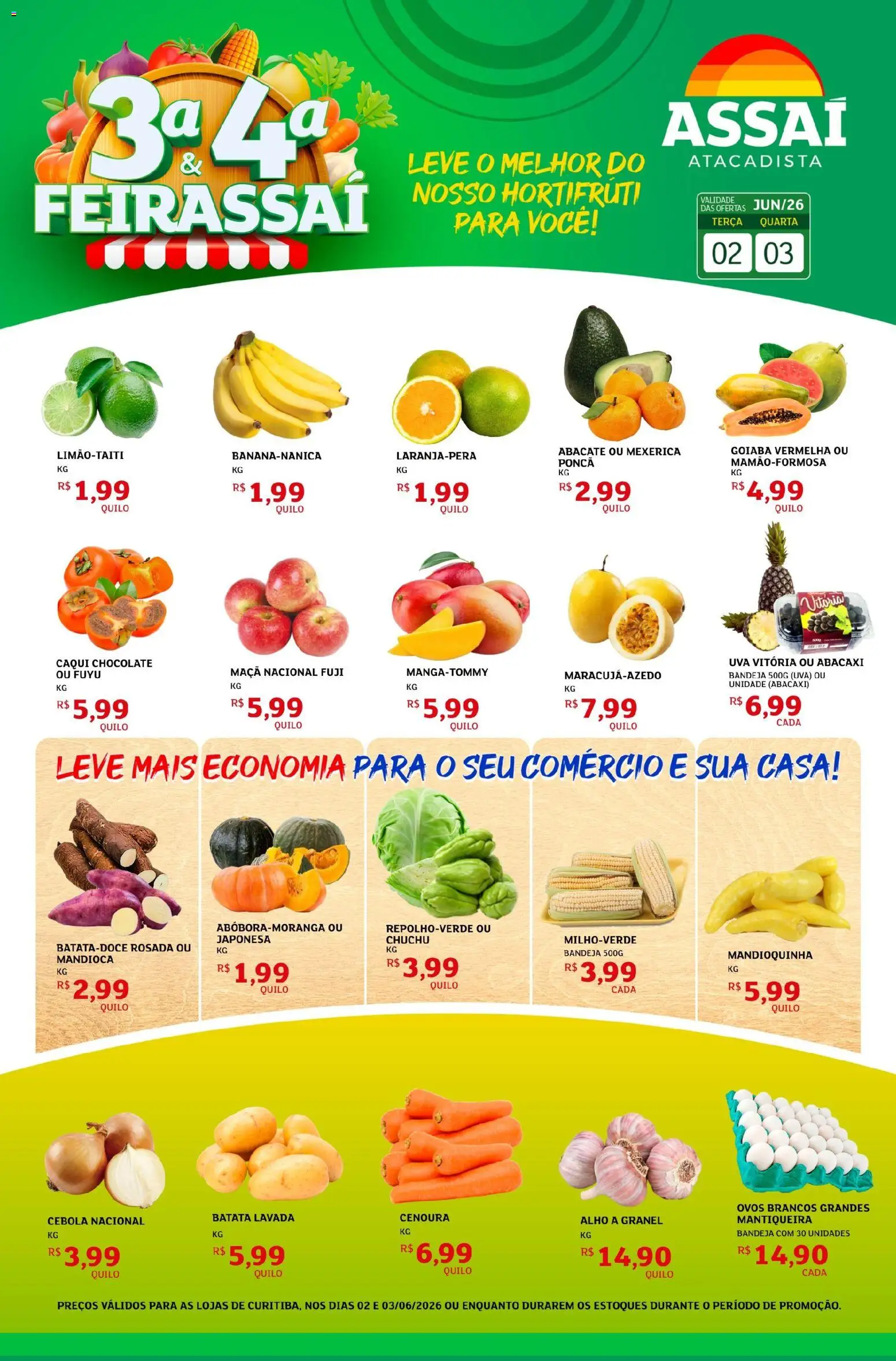 Pré-Visualização do folheto "Assaí Atacadista ofertas - PR" da loja Assaí Atacadista válido a partir de 02/06/2026