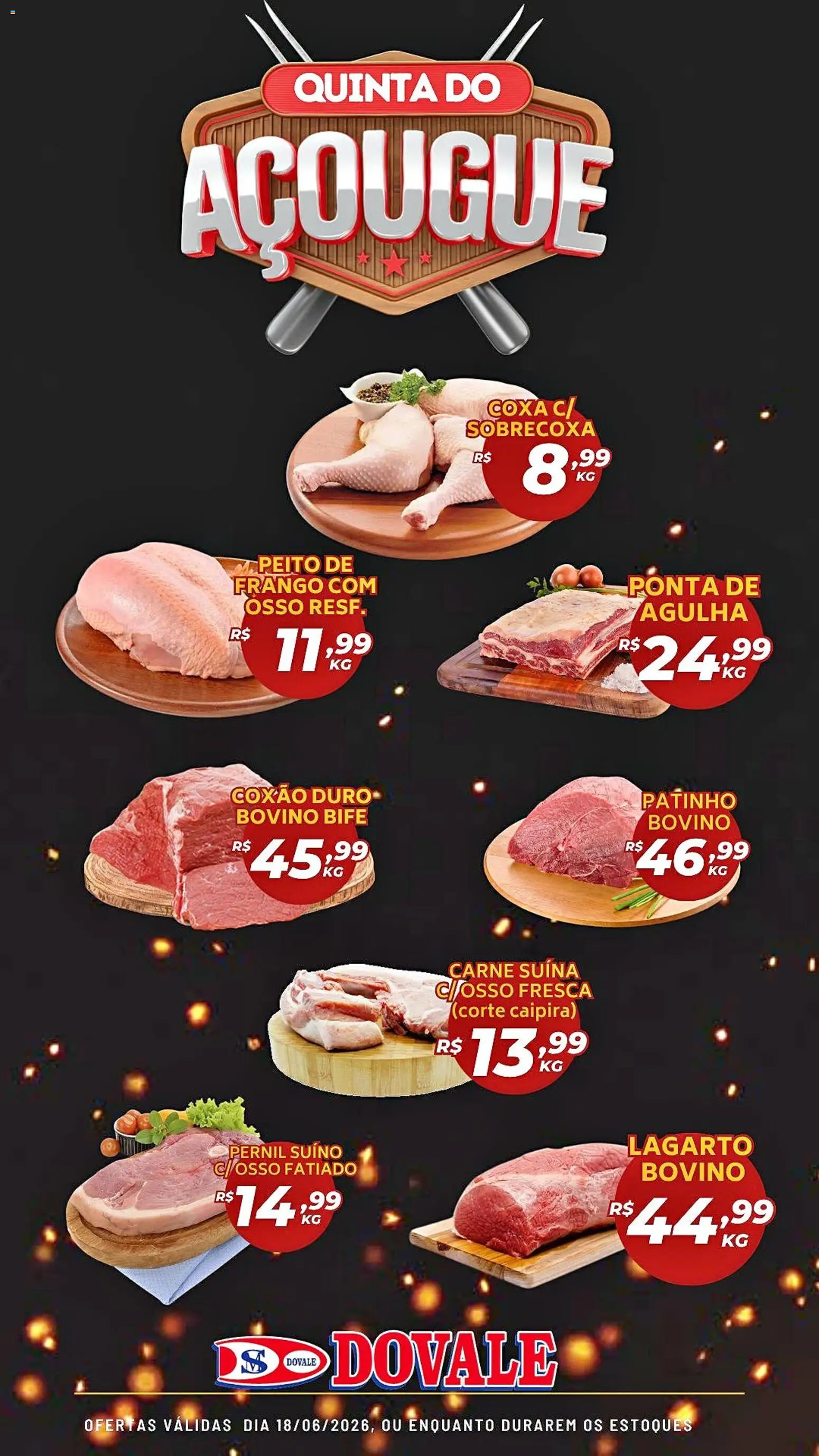 Pré-Visualização do folheto "Dovale ofertas do Açougue" da loja Dovale válido a partir de 18/06/2026