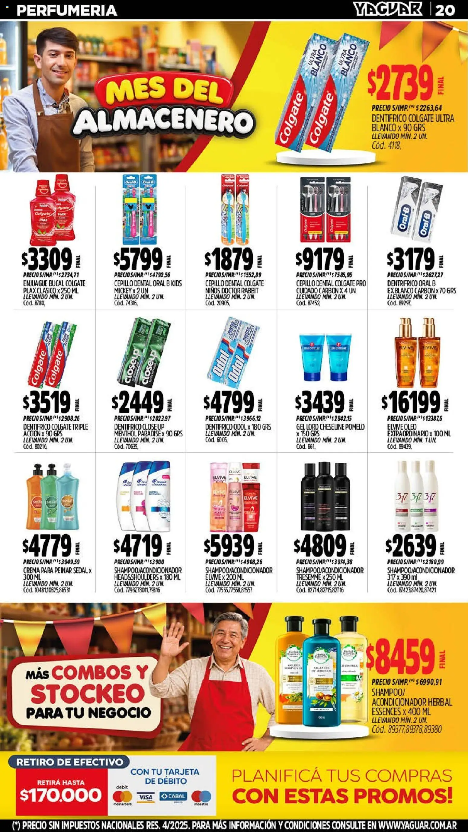 Vista previa del folleto de la tienda Yaguar válido desde el 07/09/2026 - Pomelo, Crema, Cepillo, Enjuague bucal, Acondicionador