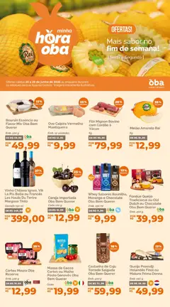 Pré-Visualização do folheto "Oba Hortifruti - Ofertas da semana" da loja Oba Hortifruti válido a partir de 26/06/2026