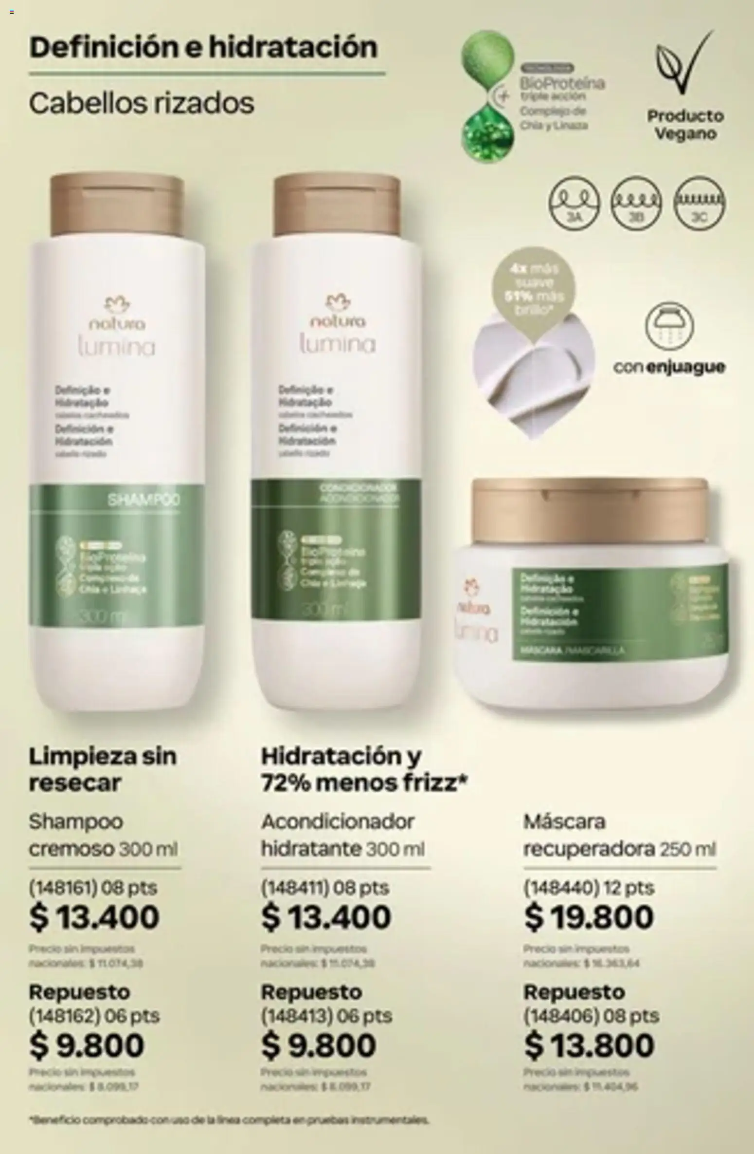 Vista previa del folleto de la tienda Natura válido desde el 01/10/2026 - Shampoo, Acondicionador, Brillo, Máscara