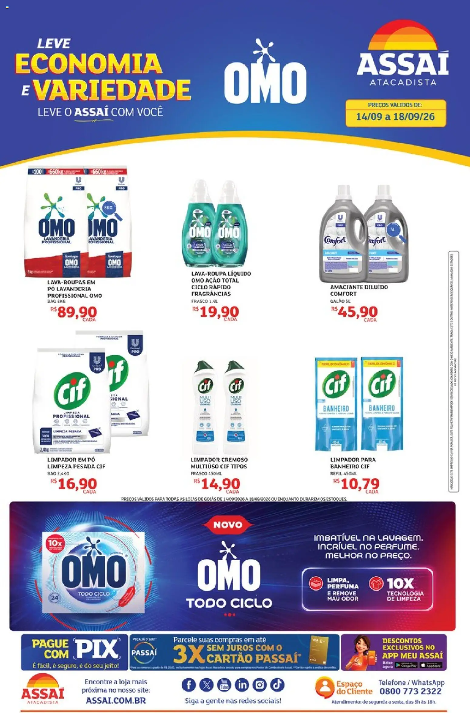 Pré-Visualização do folheto "Assaí Atacadista ofertas - GO" da loja Assaí Atacadista válido a partir de 14/09/2026