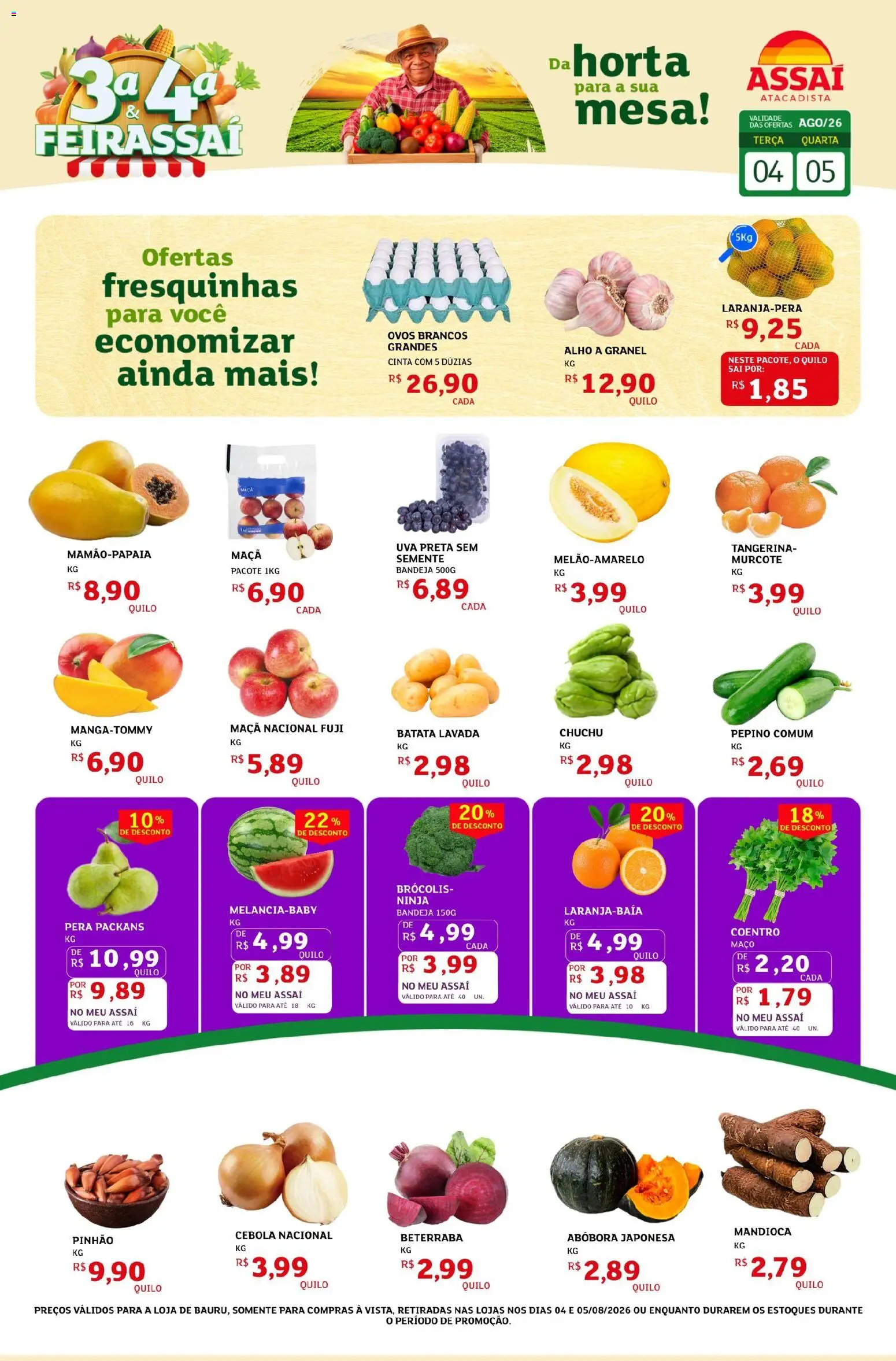 Pré-Visualização do folheto "Assaí Atacadista ofertas - SP" da loja Assaí Atacadista válido a partir de 04/08/2026