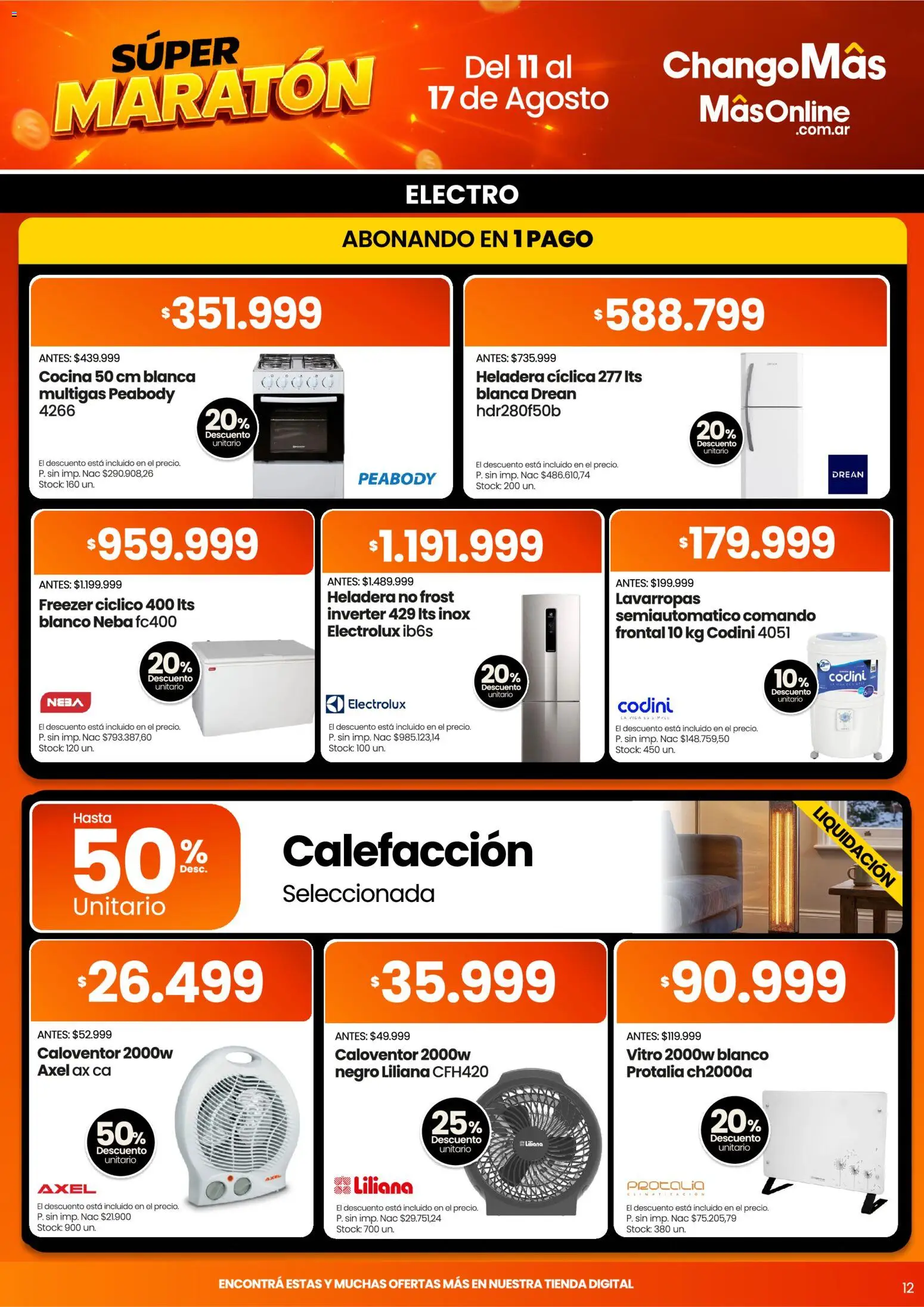 Vista previa del folleto de la tienda Changomas válido desde el 11/08/2026 