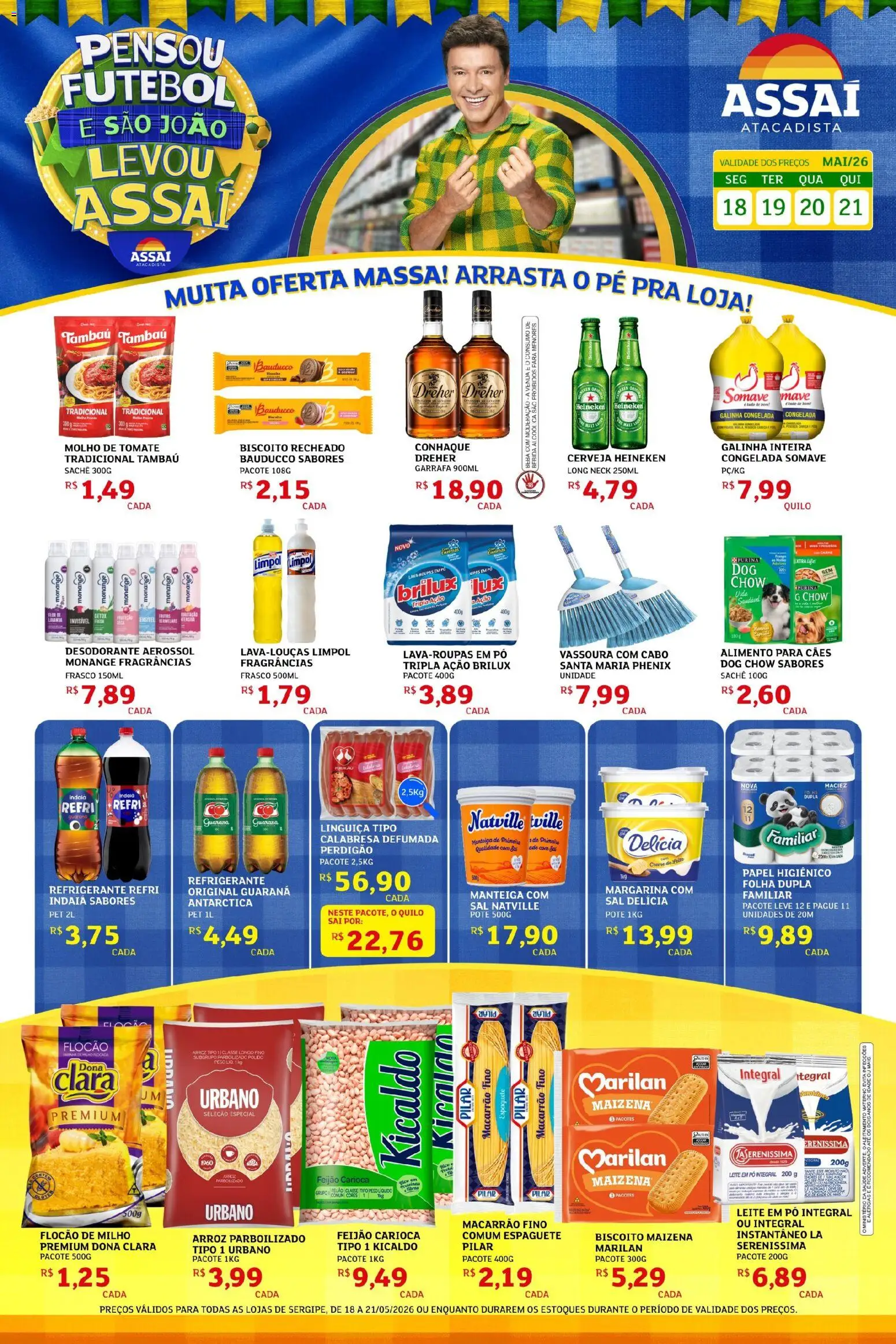 Pré-Visualização do folheto "Assaí Atacadista ofertas - SE" da loja Assaí Atacadista válido a partir de 18/05/2026