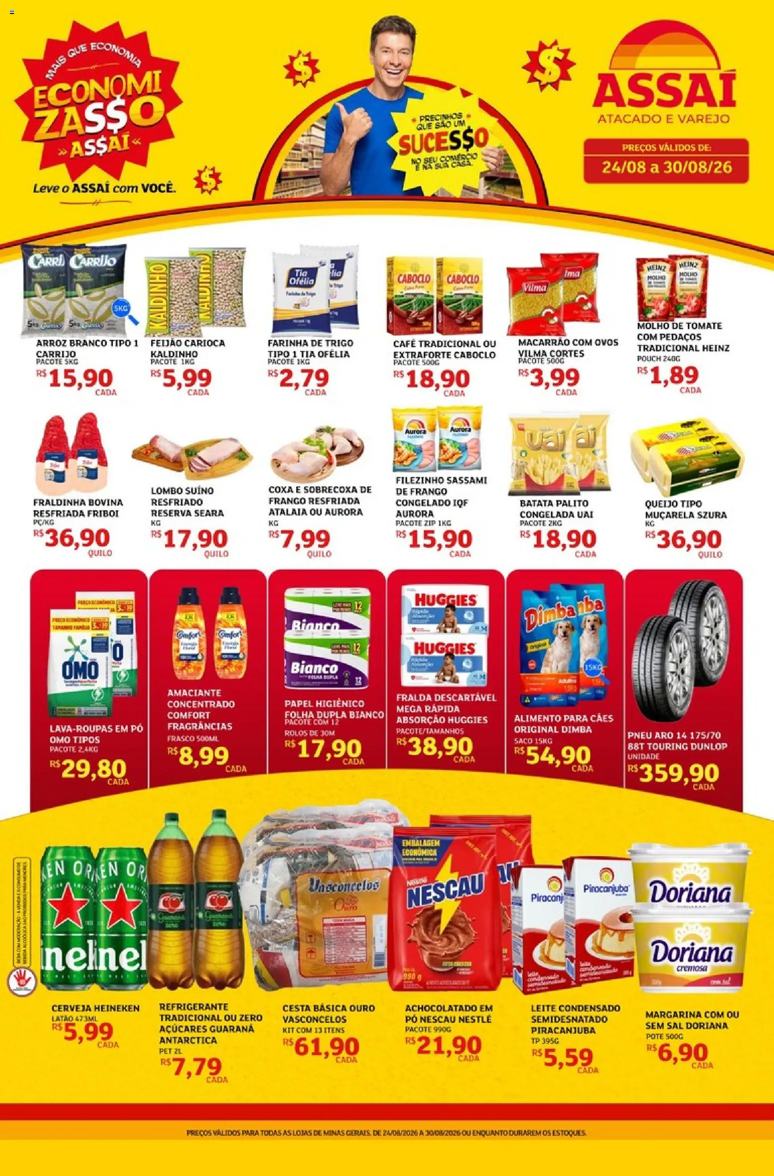 Pré-Visualização do folheto "Assaí Atacadista ofertas - MG" da loja Assaí Atacadista válido a partir de 24/08/2026