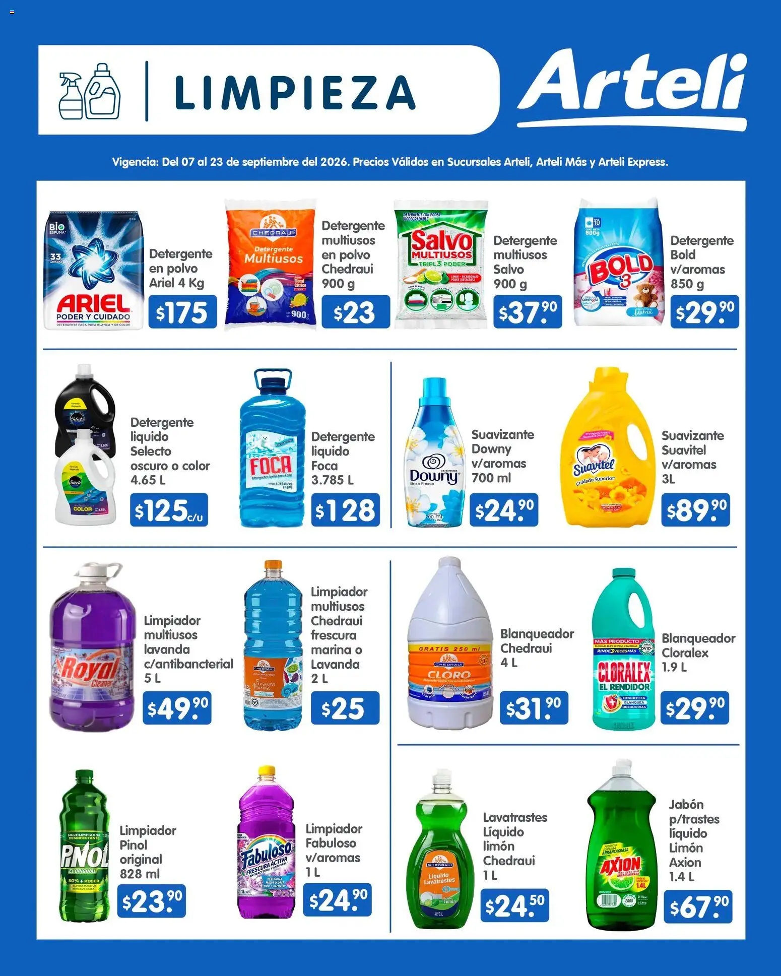 Vista previa las ofertas de la tienda Arteli - Arteli folleto Quincenal desde el 07/09/2026 