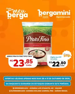 Pré-Visualização do folheto "Supermercado Bergamini ofertas Clube" da loja Supermercado Bergamini válido a partir de 28/10/2026