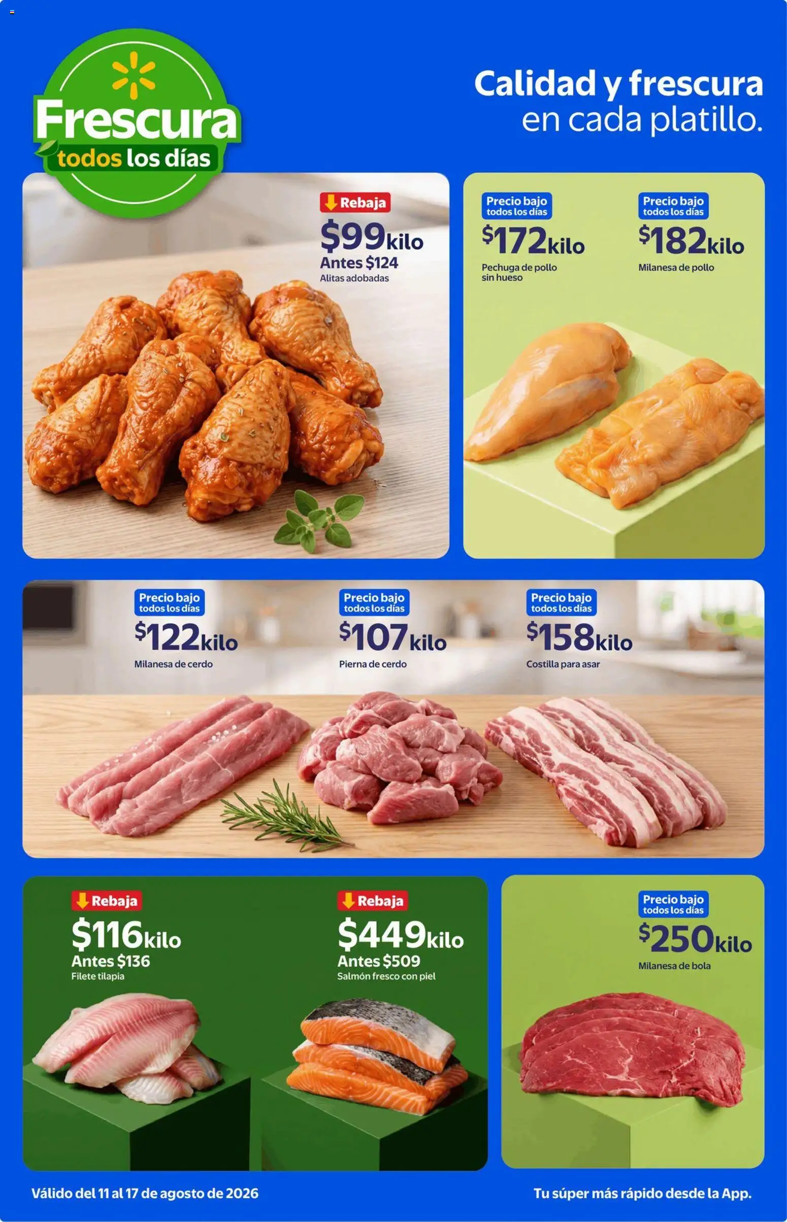 Vista previa las ofertas de la tienda Walmart Express - Walmart Express folleto Calidad y frescura a precios bajos desde el 11/08/2026 