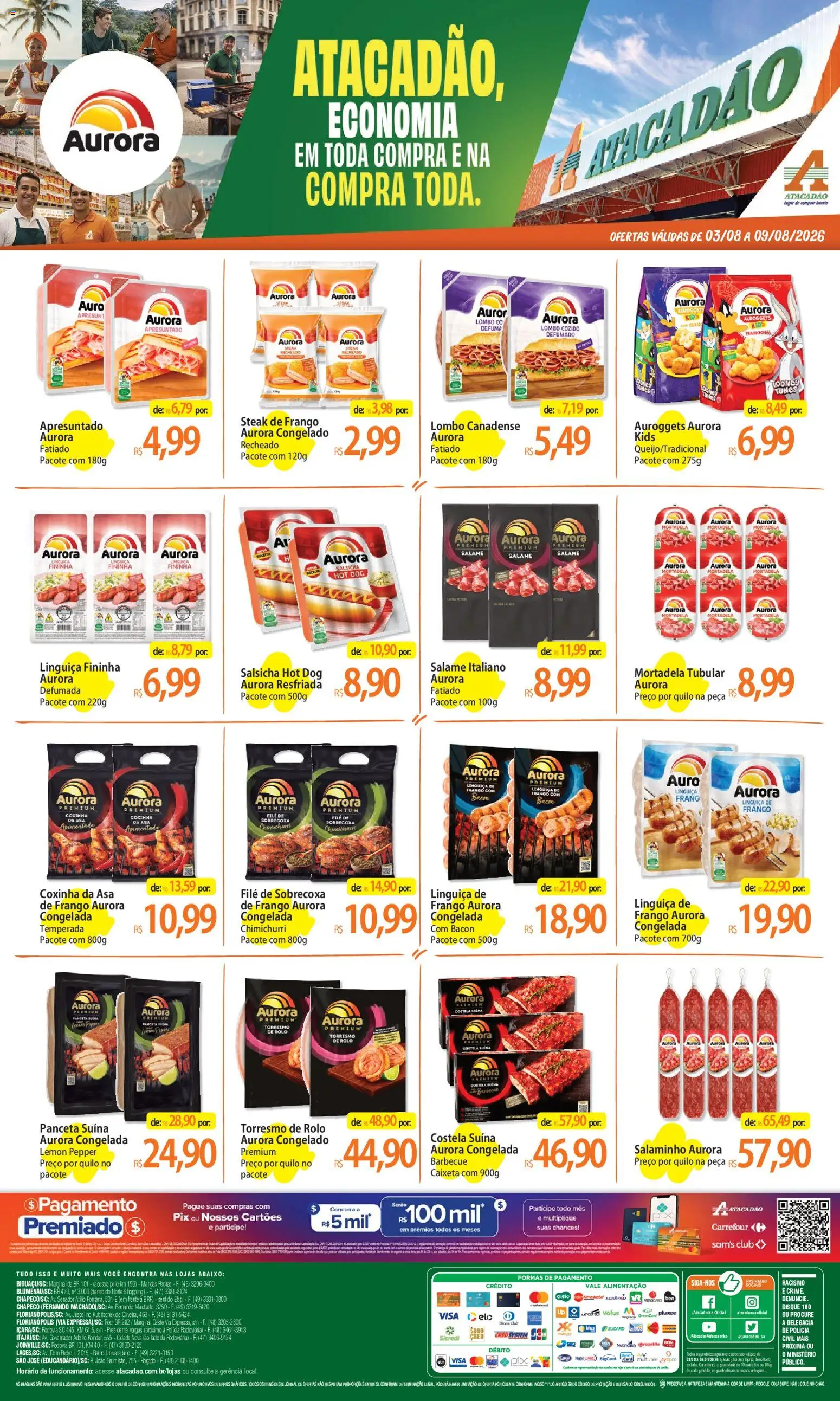 Pré-Visualização do folheto "Atacadão ofertas - SC" da loja Atacadão válido a partir de 03/08/2026