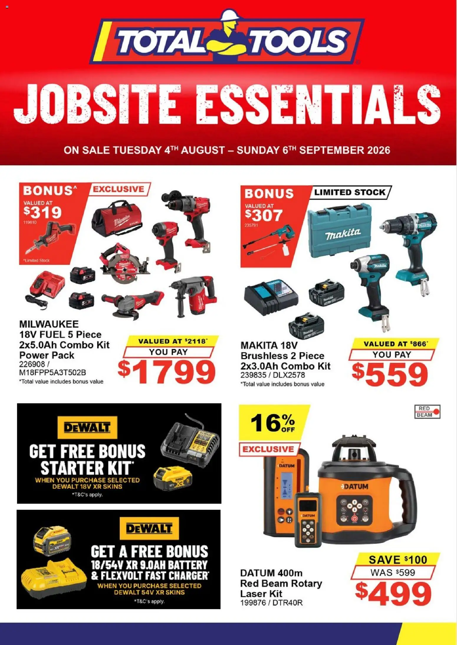 Preview of catalogue Total Tools catalogue from shop Total Tools valid 04/08/2026