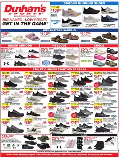 Ad Preview of Dunham's Sports Dunham's Sports Weekly Ad from 08/01/2026