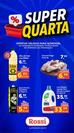Pré-Visualização do folheto "Rossi Supermercados ofertas do Dia" da loja Rossi Supermercados válido a partir de 16/09/2026