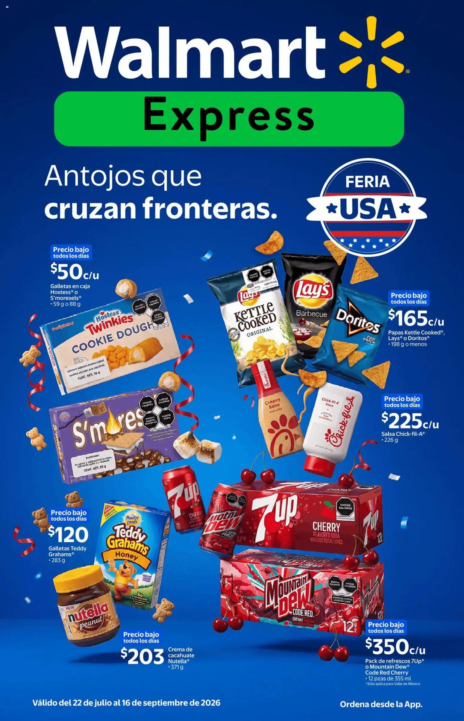 Vista previa las ofertas de la tienda Walmart Express - Walmart Express folleto Antojos que cruzan fronteras desde el 22/07/2026 