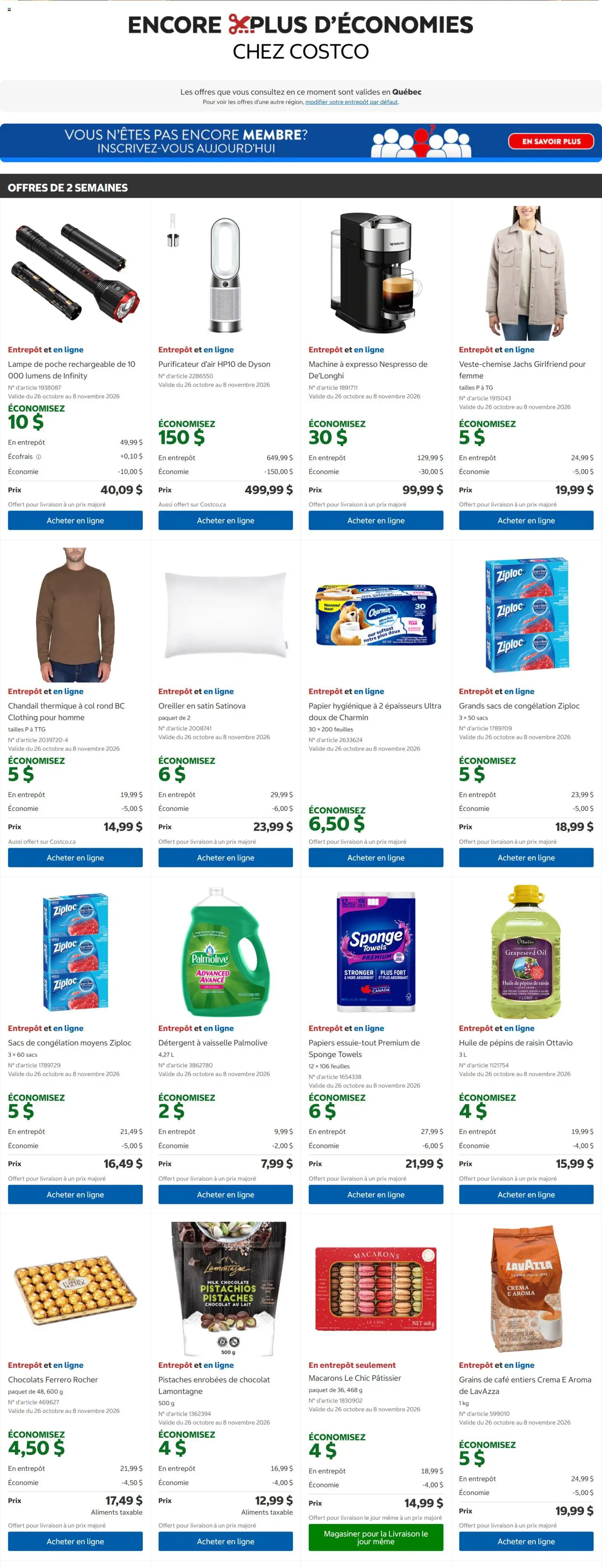 Preview of leaflet Costco circulaire from shop Costco is valid from Oct 26, 2026