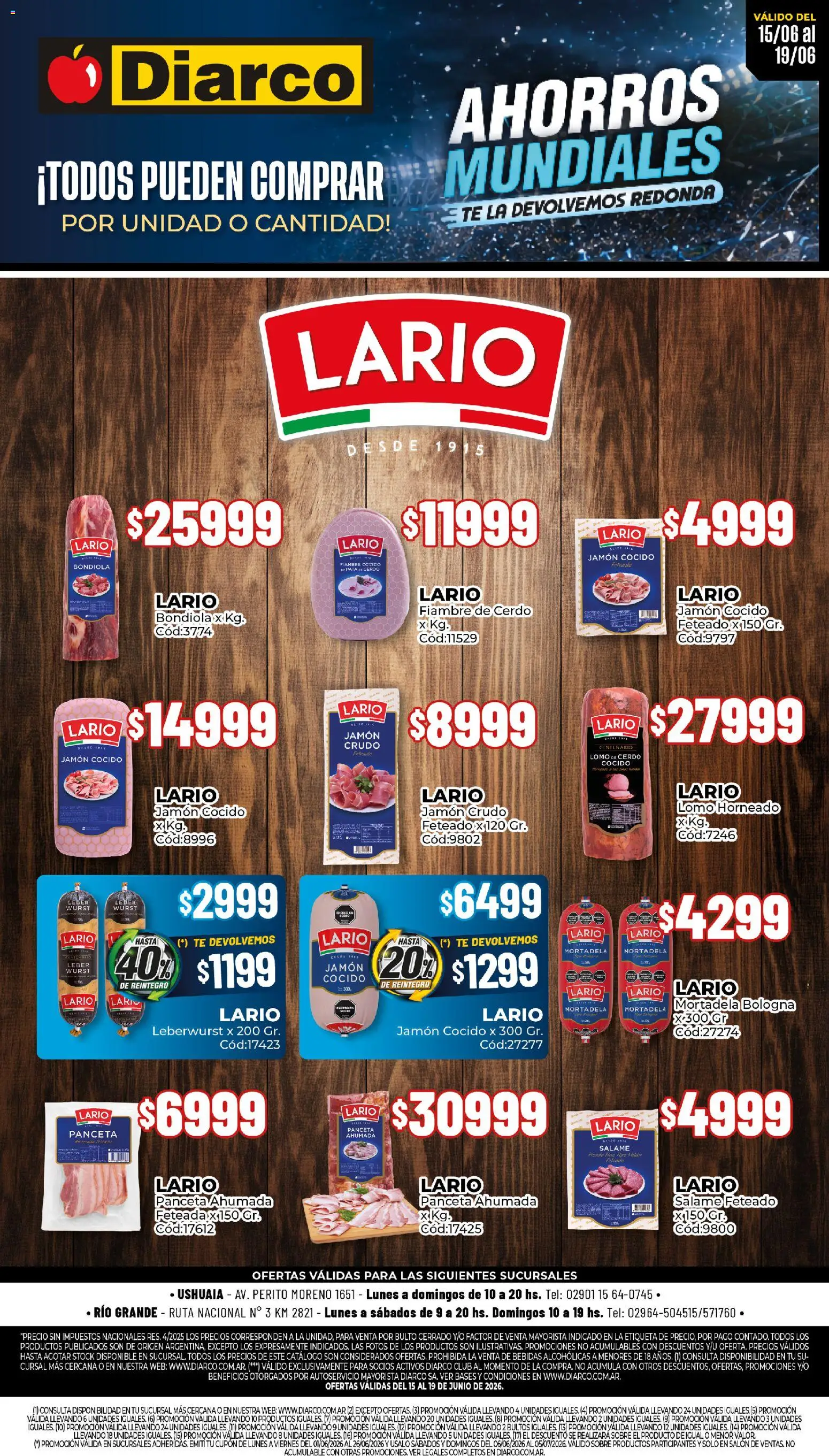 Vista previa del folleto de la tienda Diarco válido desde el 15/06/2026 