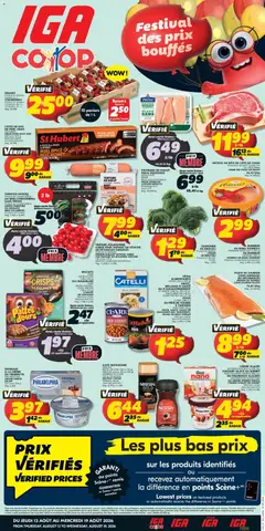 Preview of leaflet IGA weekly flyer / circulaire from shop IGA is valid from Aug 13, 2026