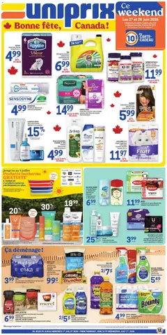 Preview of leaflet Uniprix weekly flyer / circulaire from shop Uniprix is valid from Jun 25, 2026