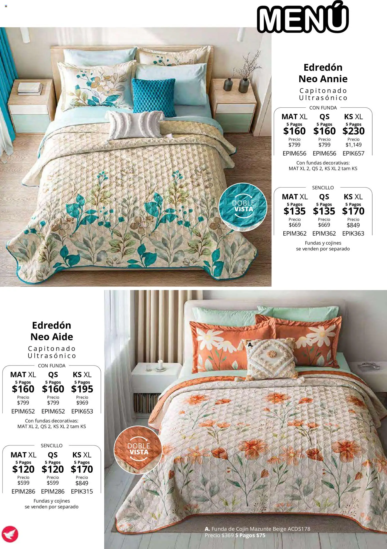 Vista previa las ofertas de la tienda Colchas Concord - Colchas Concord catálogo desde el 15/10/2026 