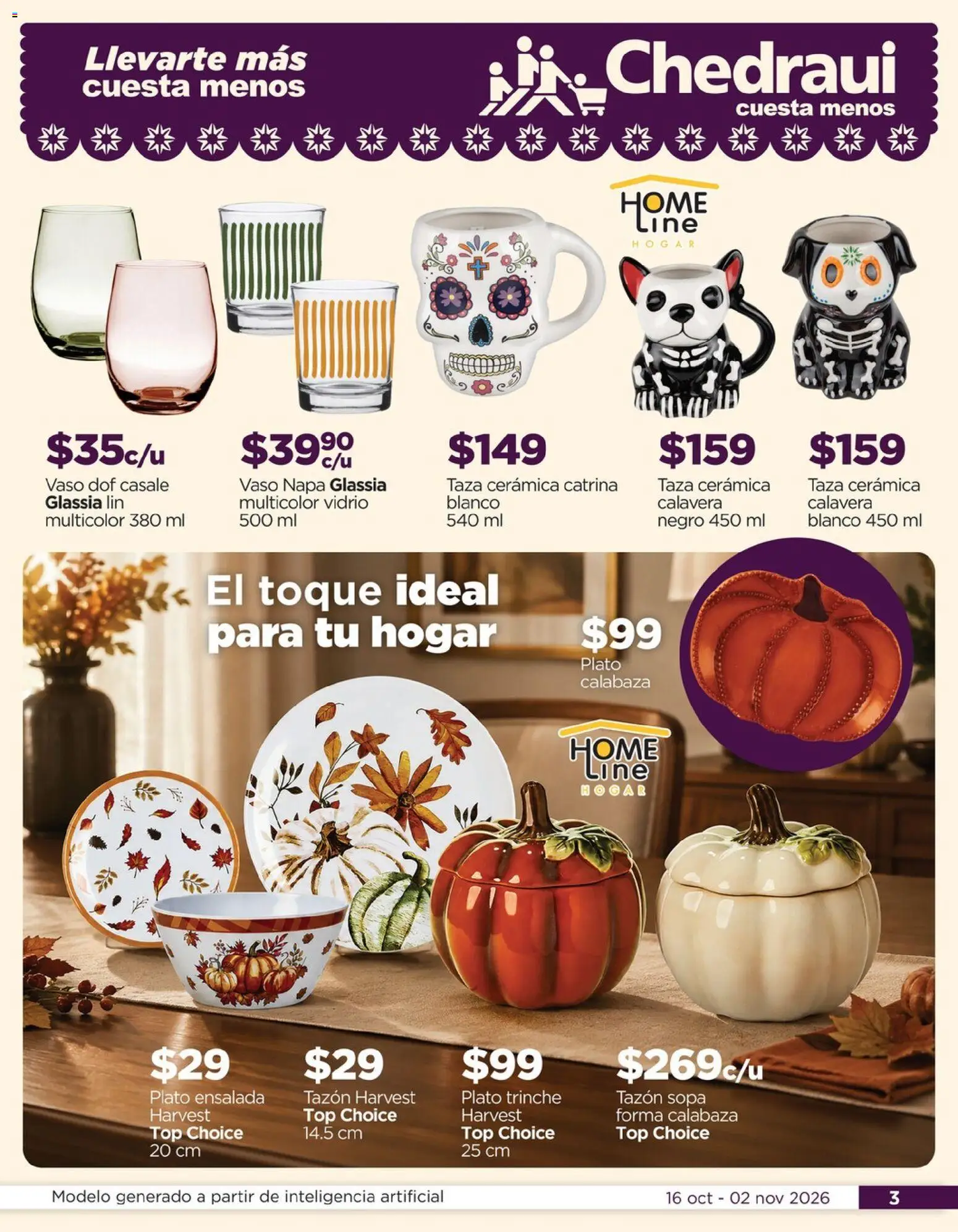 Vista previa las ofertas de la tienda Chedraui - Chedraui folleto Celebra la tradición desde el 16/10/2026 