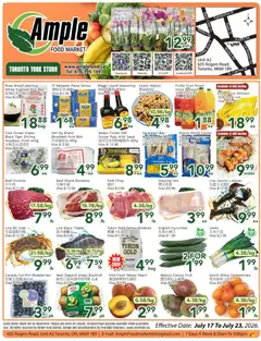 Preview of leaflet Ample Food Market weekly flyer Toronto York from shop Ample Food Market is valid from Jul 17, 2026