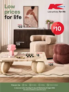 Preview of catalogue Kmart August Living from shop Kmart valid 23/07/2026