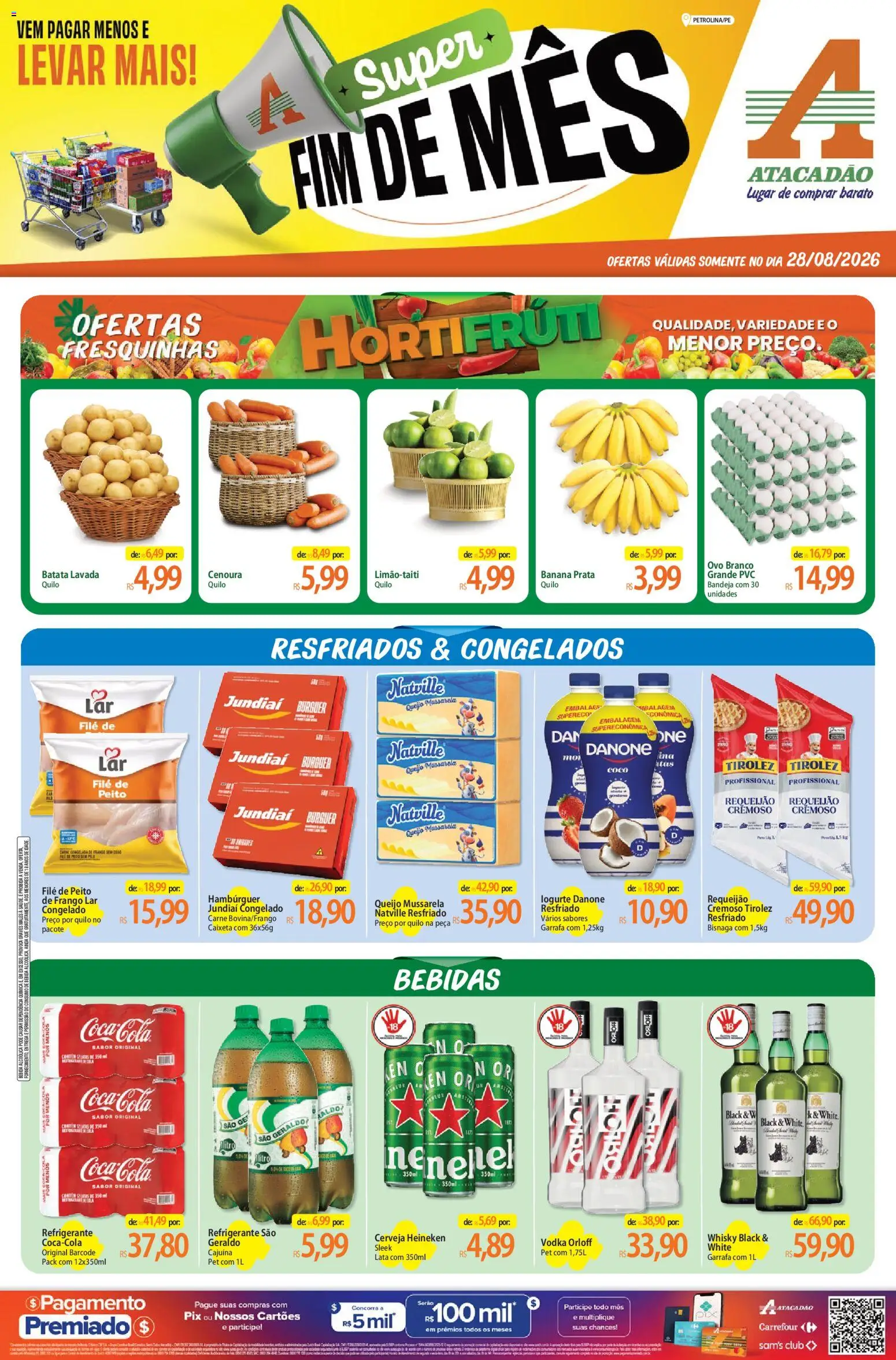 Pré-Visualização do folheto "Atacadão ofertas - PE" da loja Atacadão válido a partir de 28/08/2026
