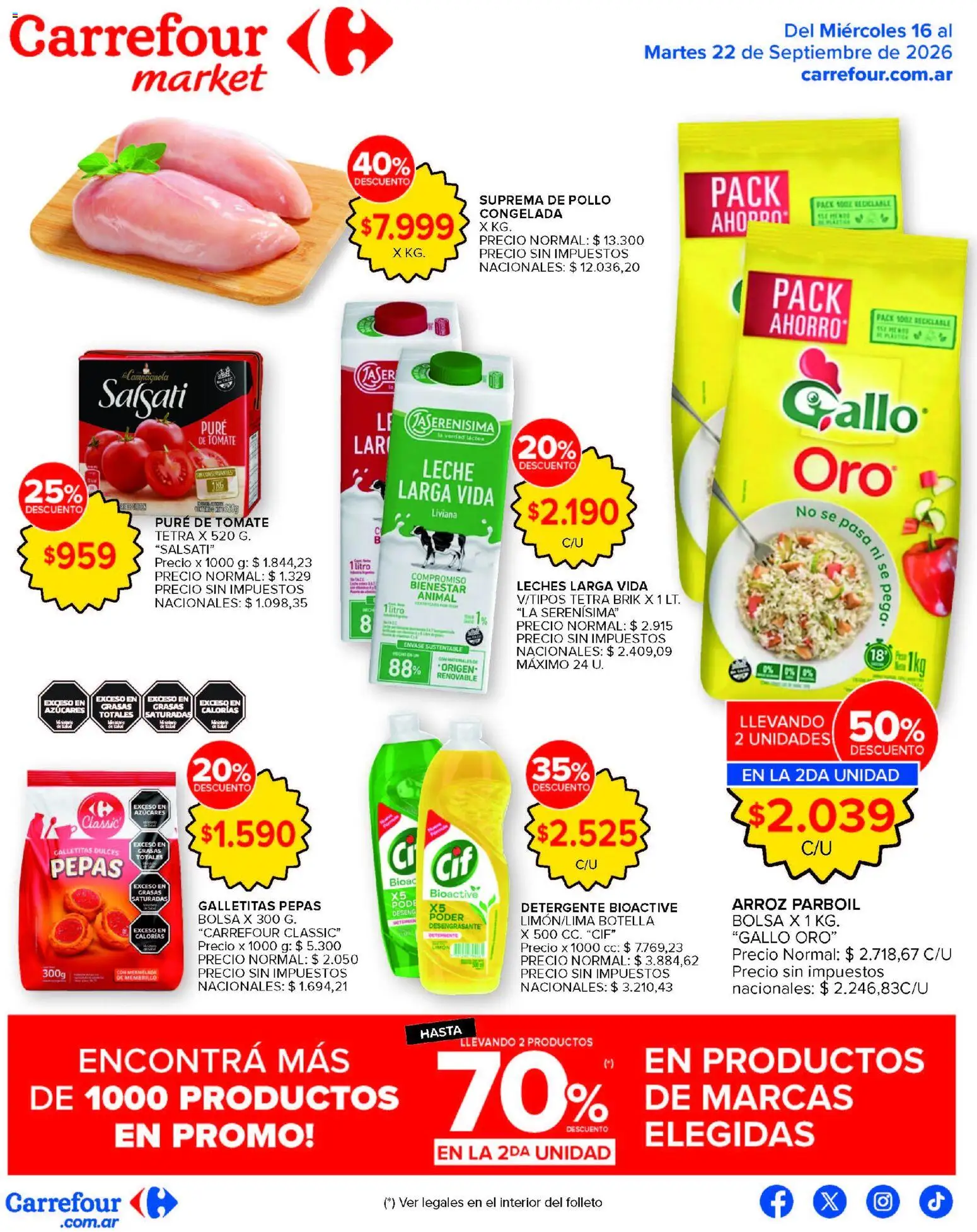 Vista previa del folleto de la tienda Carrefour Market válido desde el 16/09/2026 