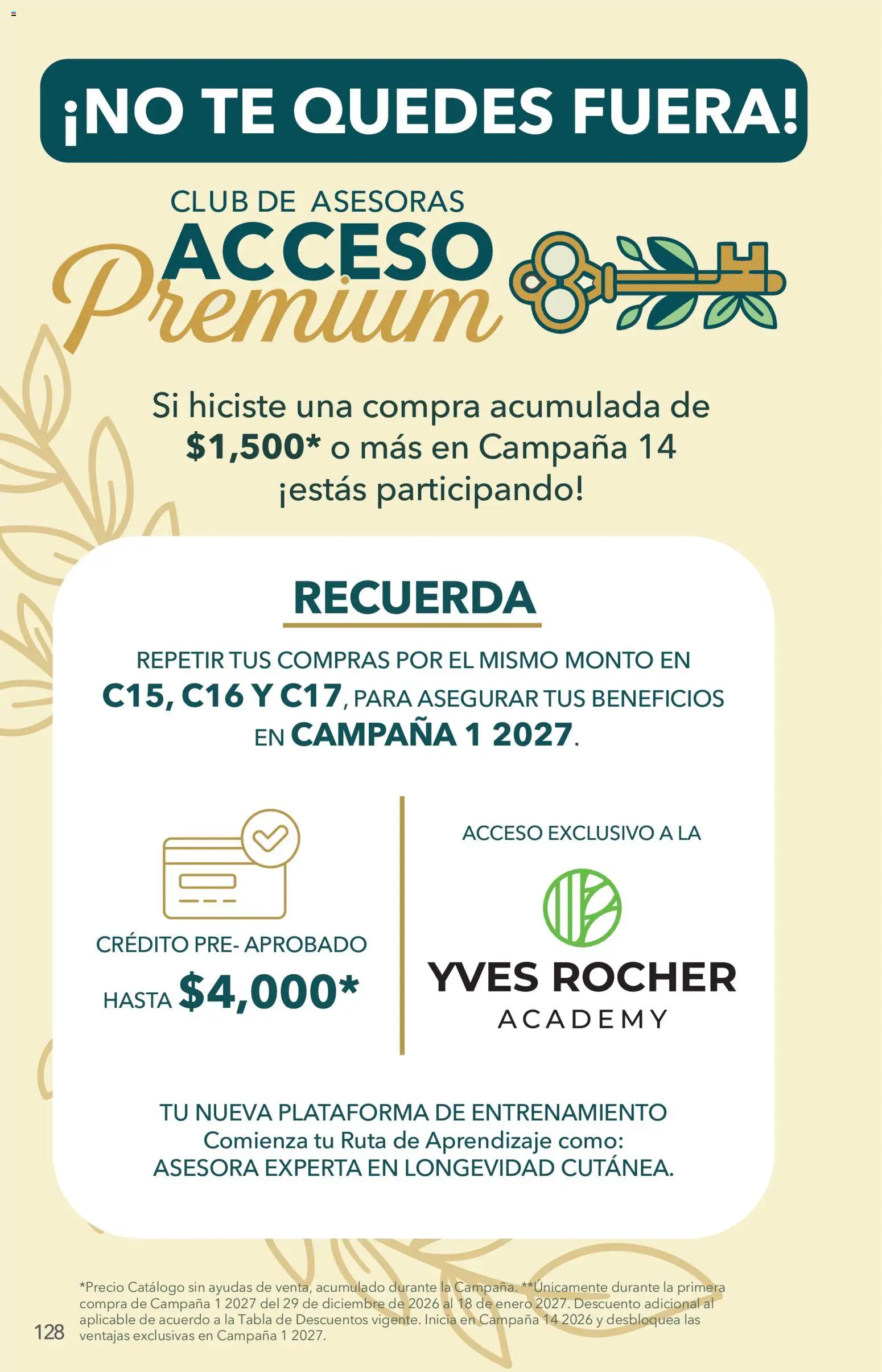 Vista previa las ofertas de la tienda Yves Rocher - Yves Rocher campaña 15 2026 desde el 27/10/2026 