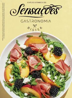 Pré-Visualização do folheto "Bistek Supermercados ofertas Sensações Gastronomia" da loja Bistek Supermercados válido a partir de 02/09/2026