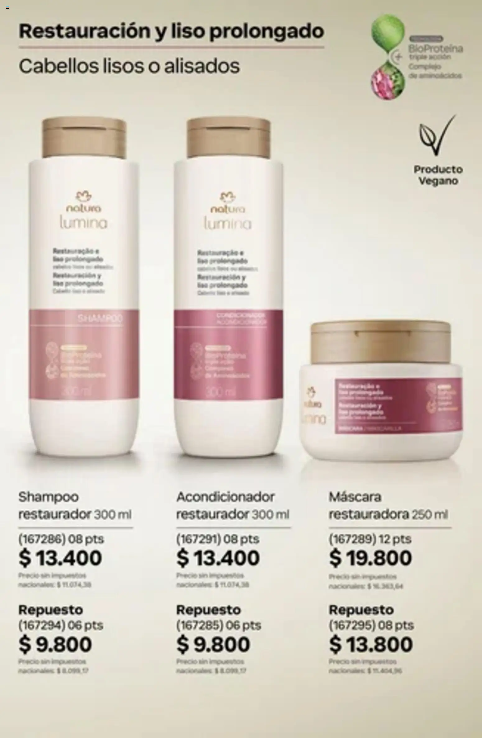 Vista previa del folleto de la tienda Natura válido desde el 01/10/2026 - Shampoo, Acondicionador, Máscara