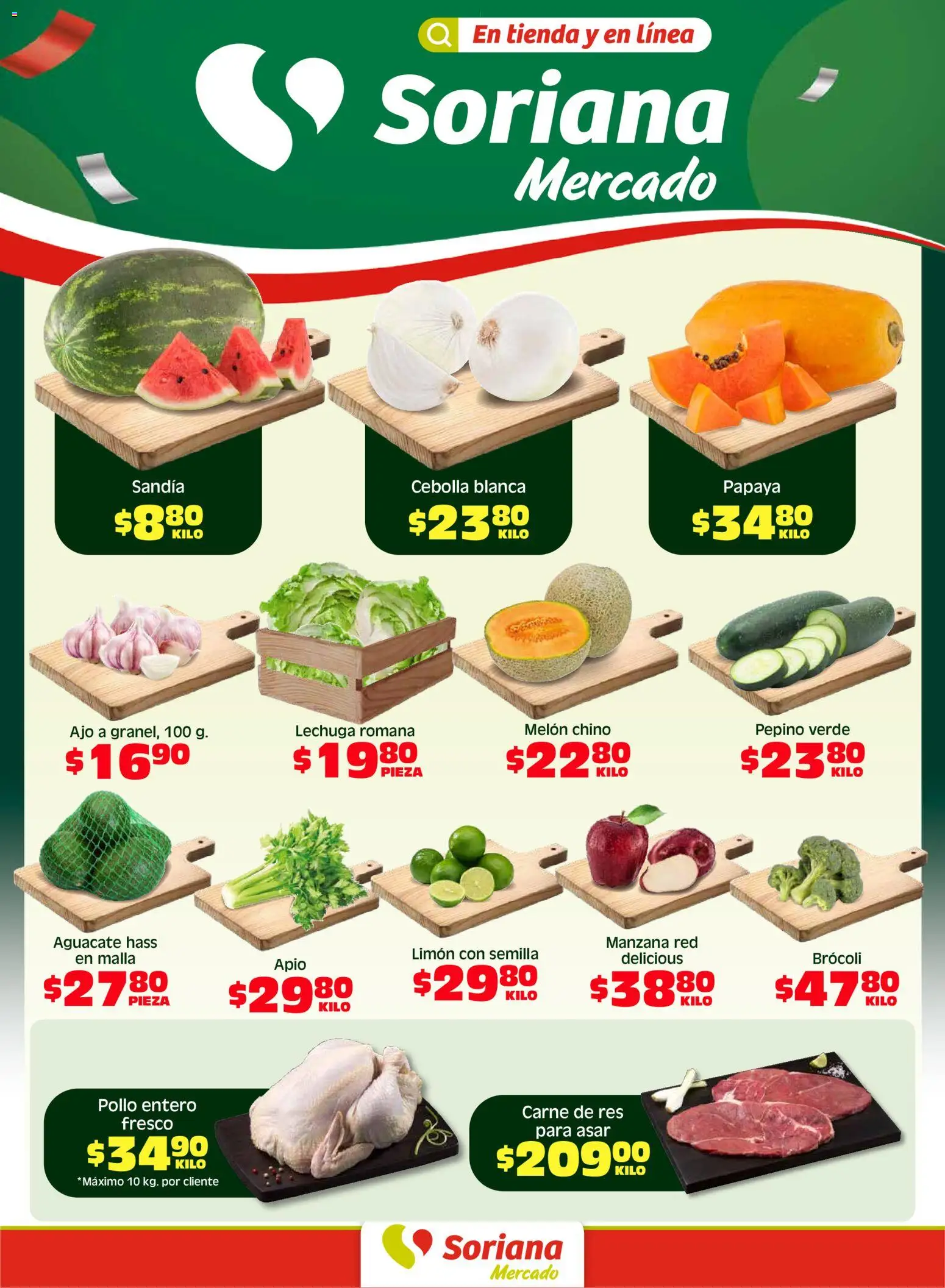 Vista previa las ofertas de la tienda Soriana - Soriana Fin de Semana Mercado: Coah, Chih y Dur desde el 15/05/2026 