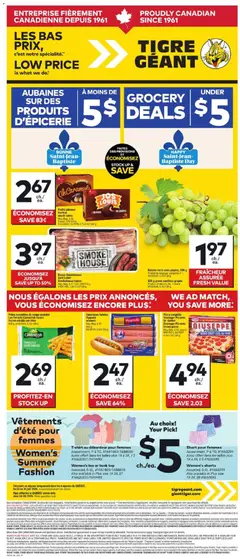 Un aperçu du dépliant Giant Tiger weekly flyer / circulaire du magasin Giant Tiger est valide à partir 24 juin 2026