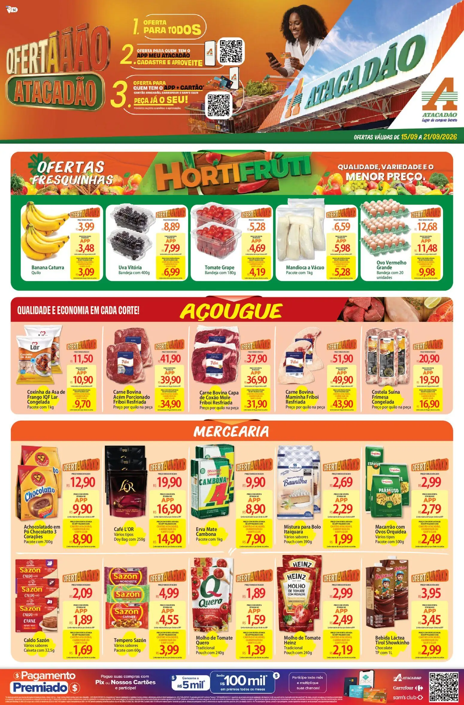 Pré-Visualização do folheto "Atacadão ofertas - SC" da loja Atacadão válido a partir de 15/09/2026