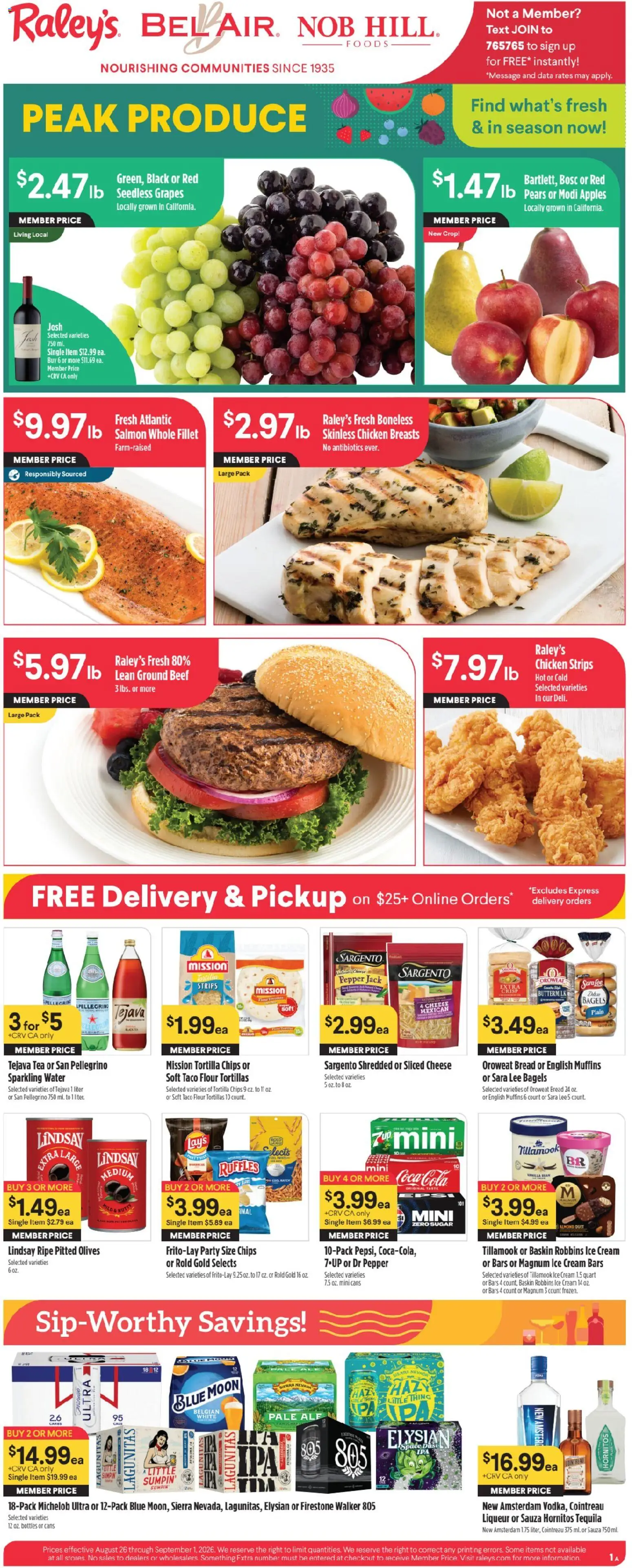Raley's Weekly Ad from 08/26/2026 >> Flyer