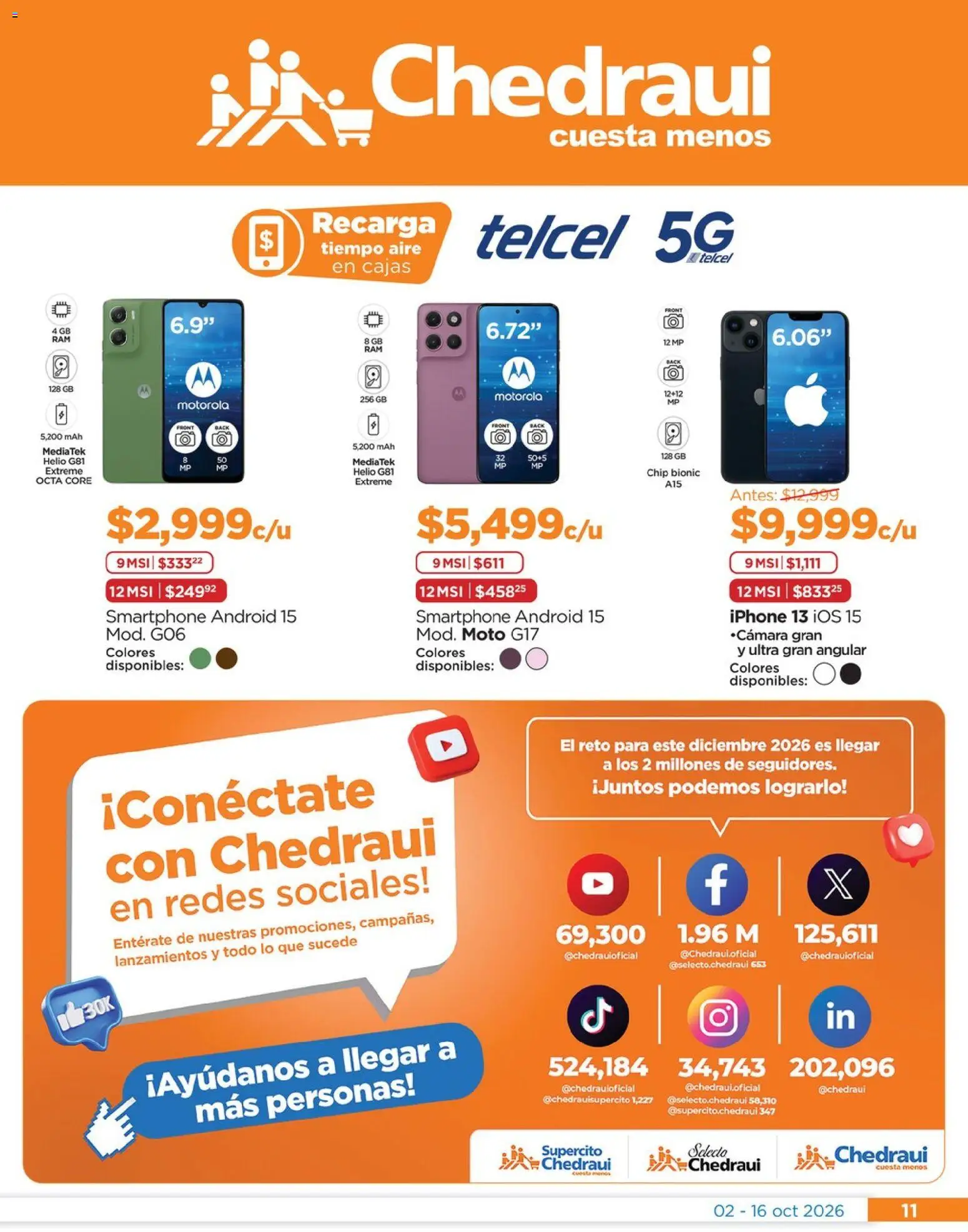 Vista previa las ofertas de la tienda Chedraui - Chedraui folleto Renueva tu hogar desde el 02/10/2026 