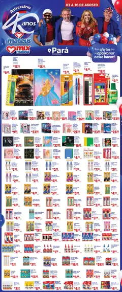 Pré-Visualização do folheto "Mateus ofertas Bazar de Aniversario" da loja Mateus válido a partir de 03/08/2026