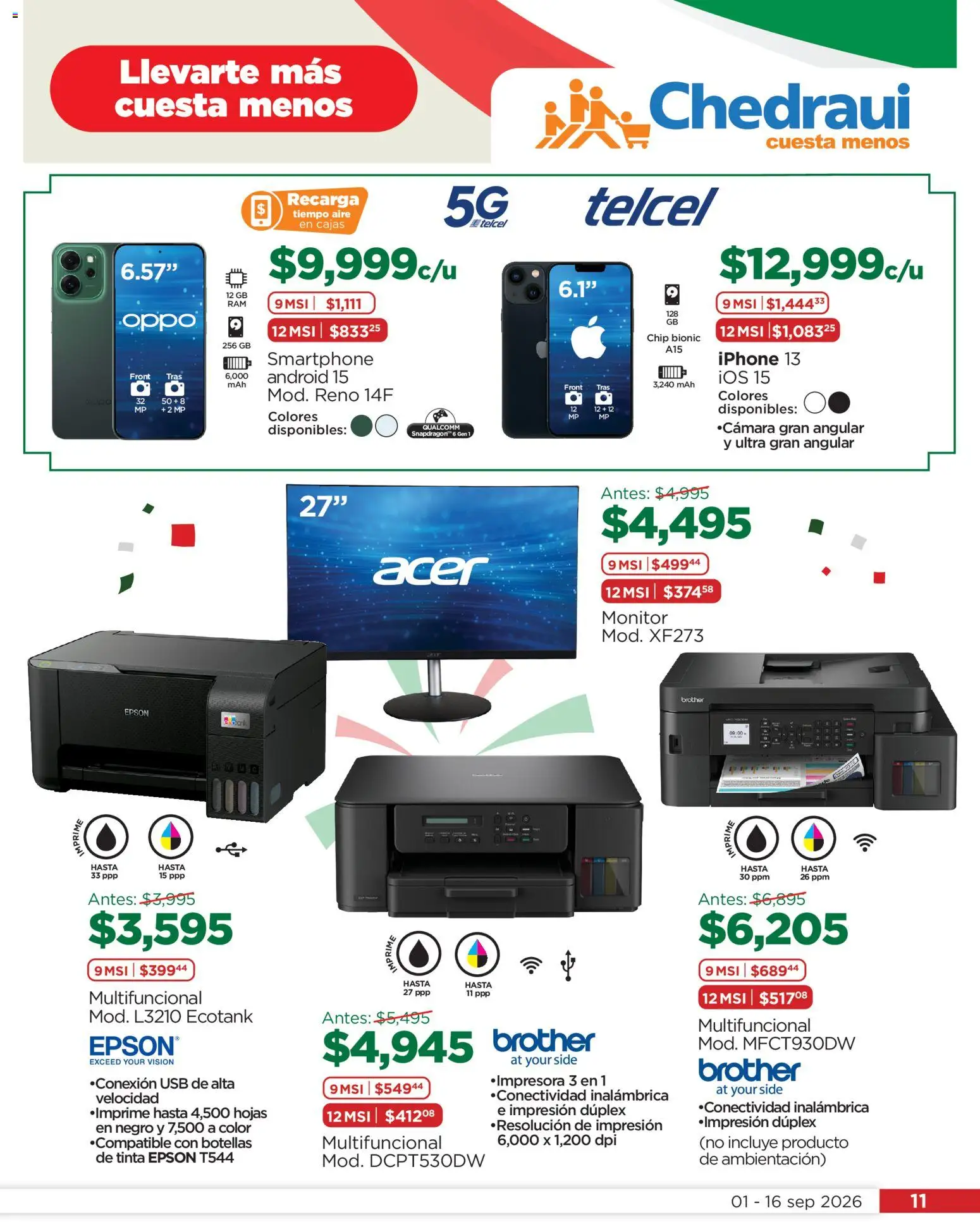 Vista previa las ofertas de la tienda Chedraui - Chedraui Celebremos a México desde el 01/09/2026 