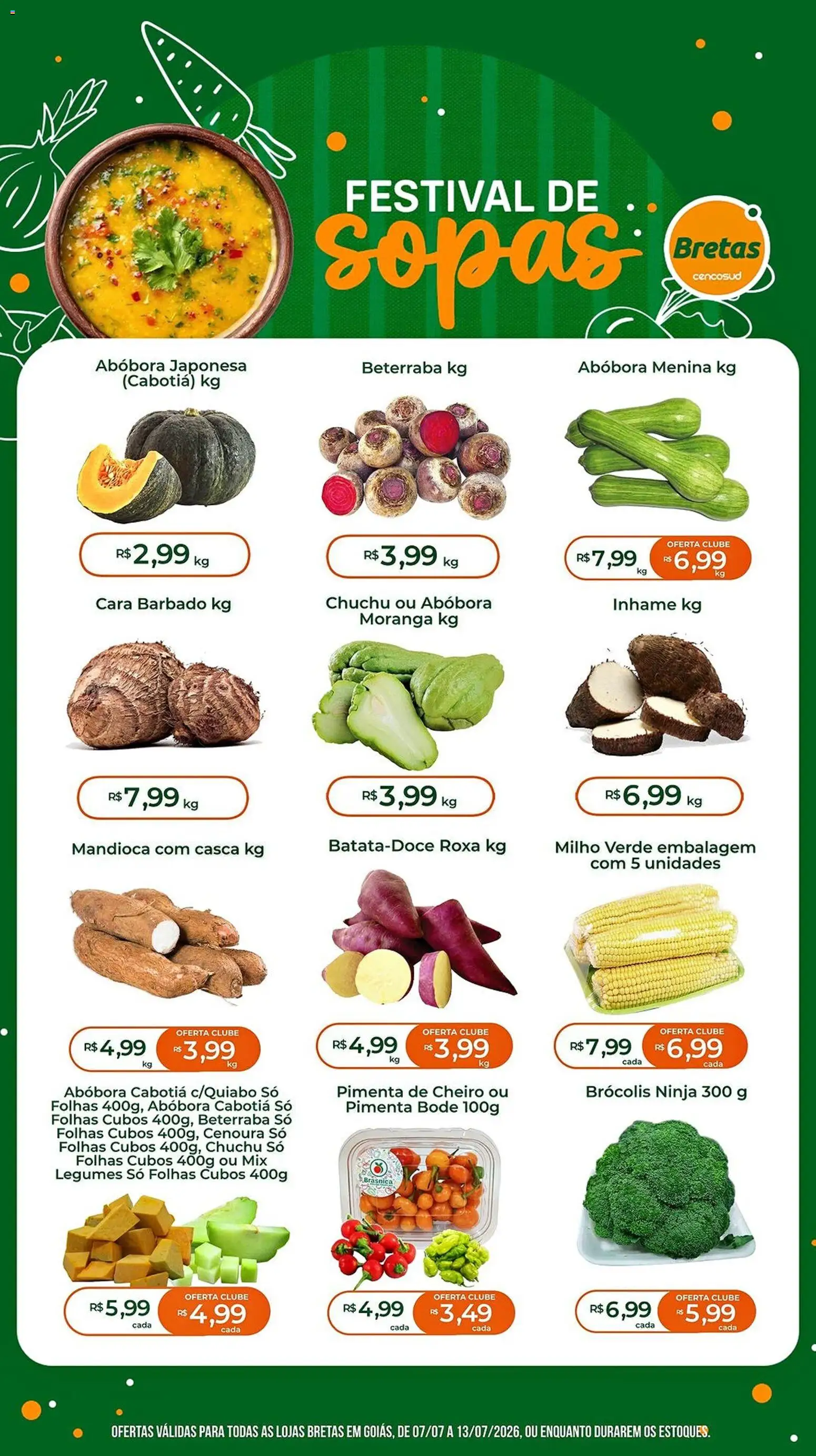 Pré-Visualização do folheto "Bretas ofertas Festival de Sopas" da loja Bretas válido a partir de 07/07/2026