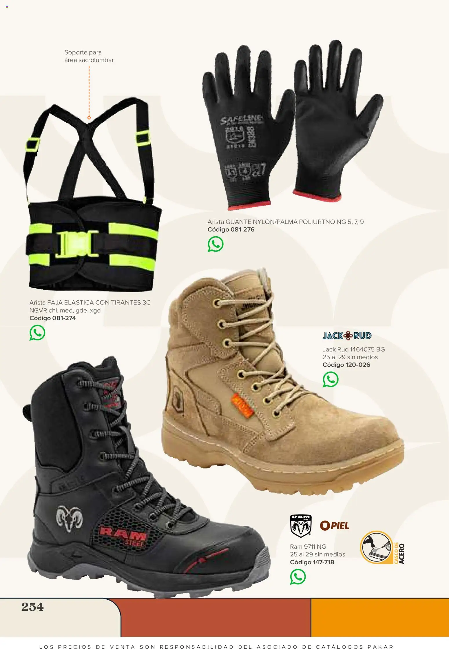 Vista previa las ofertas de la tienda SC Pakar - SC Pakar catálogo Hombre desde el 31/07/2026 - Faja, Tirantes, Guante