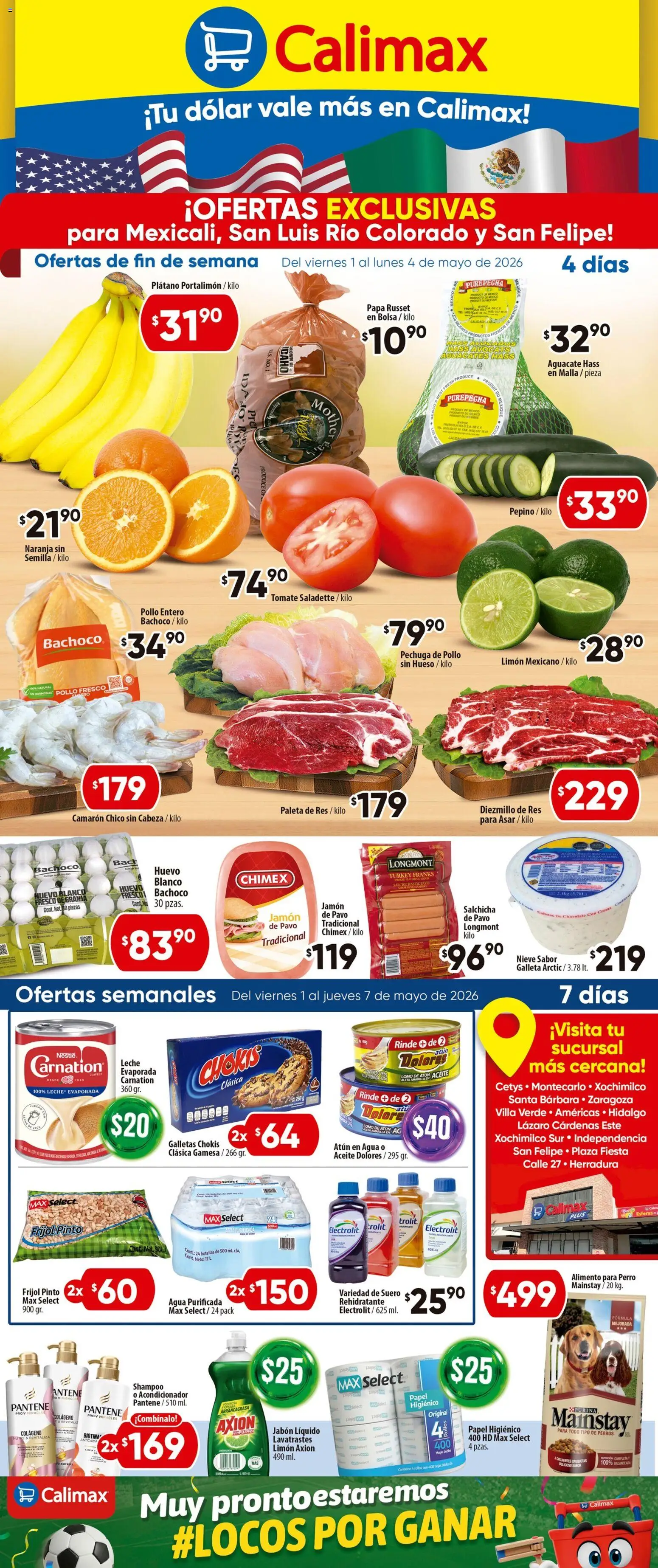 Vista previa las ofertas de la tienda Calimax - Calimax folleto Mexicali y SLRC. desde el 01/05/2026 