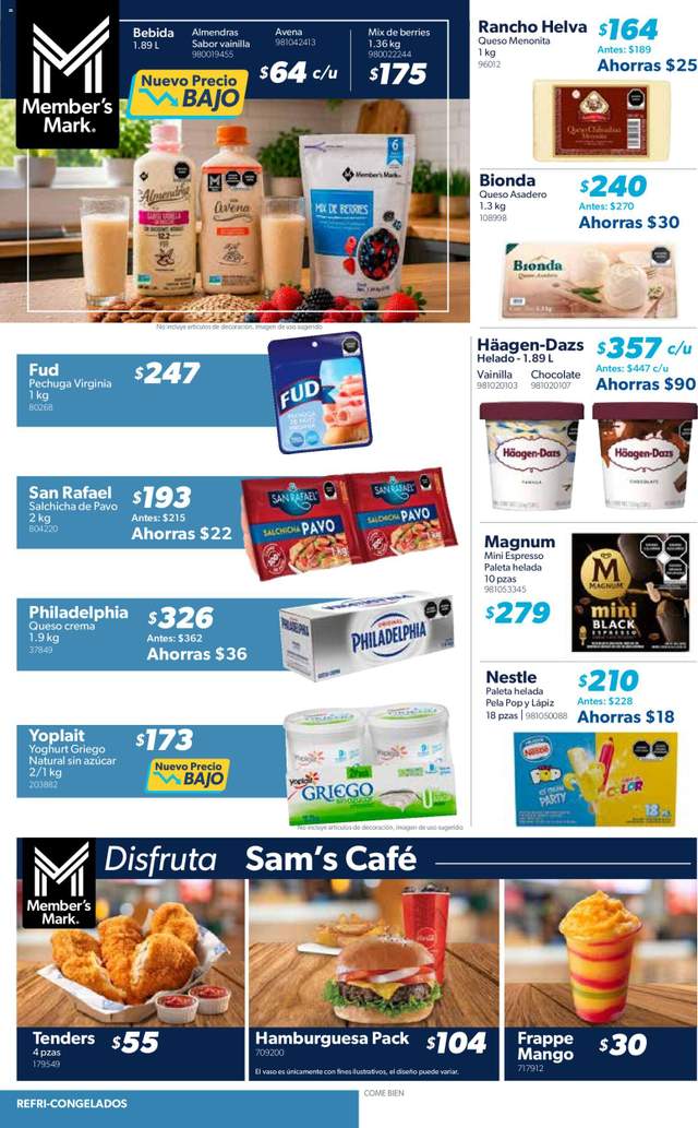 Nuevo catálogo de Sam's Club a partir del 03/07